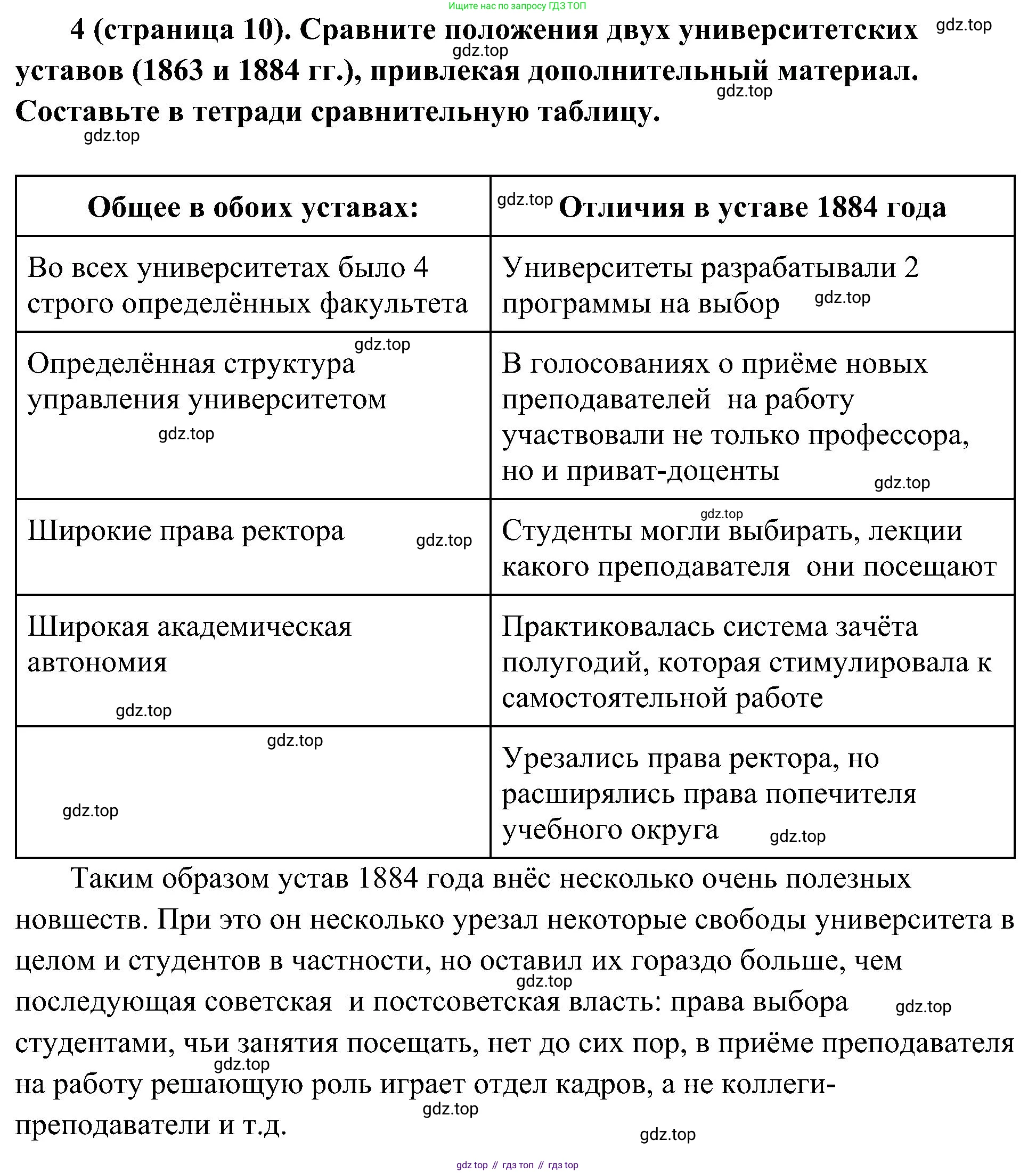 История России, 9 класс Учебник, авторы: Арсентьев Николай Михайлович, Данилов Александр Анатольевич, Левандовский Андрей Анатольевич, Токарева Александра Яковлевна, Торкунов Анатолий Васильевич, Дмитриев Андрей Петрович, издательство Просвещение, Москва, 2023, белого цвета, Часть 2, страница 10, номер 4, Решение 2 (краткие ответы)