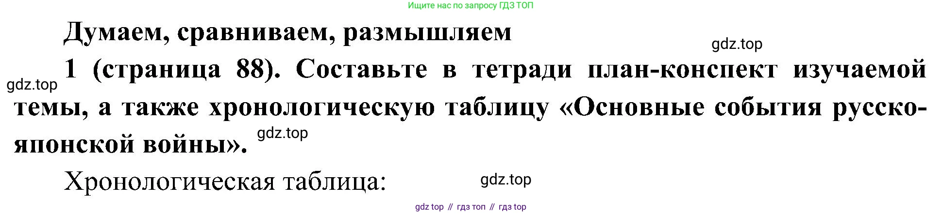История России, 9 класс Учебник, авторы: Арсентьев Николай Михайлович, Данилов Александр Анатольевич, Левандовский Андрей Анатольевич, Токарева Александра Яковлевна, Торкунов Анатолий Васильевич, Дмитриев Андрей Петрович, издательство Просвещение, Москва, 2023, белого цвета, Часть 2, страница 88, номер 1, Решение 2 (краткие ответы)