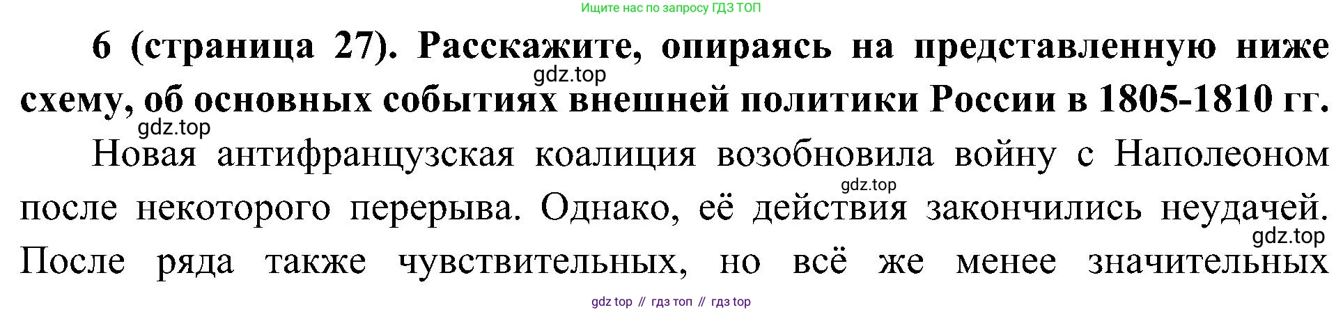 История России, 9 класс Учебник, авторы: Арсентьев Николай Михайлович, Данилов Александр Анатольевич, Левандовский Андрей Анатольевич, Токарева Александра Яковлевна, Торкунов Анатолий Васильевич, Дмитриев Андрей Петрович, издательство Просвещение, Москва, 2023, белого цвета, Часть 1, страница 27, номер 6, Решение 3 (подробные ответы)