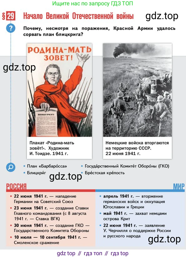 ГДЗ История России, 10 класс Учебник, авторы: Мединский Владимир Ростиславович, Торкунов Анатолий Васильевич, издательство Просвещение, Москва, 2023, страница 308, Условие