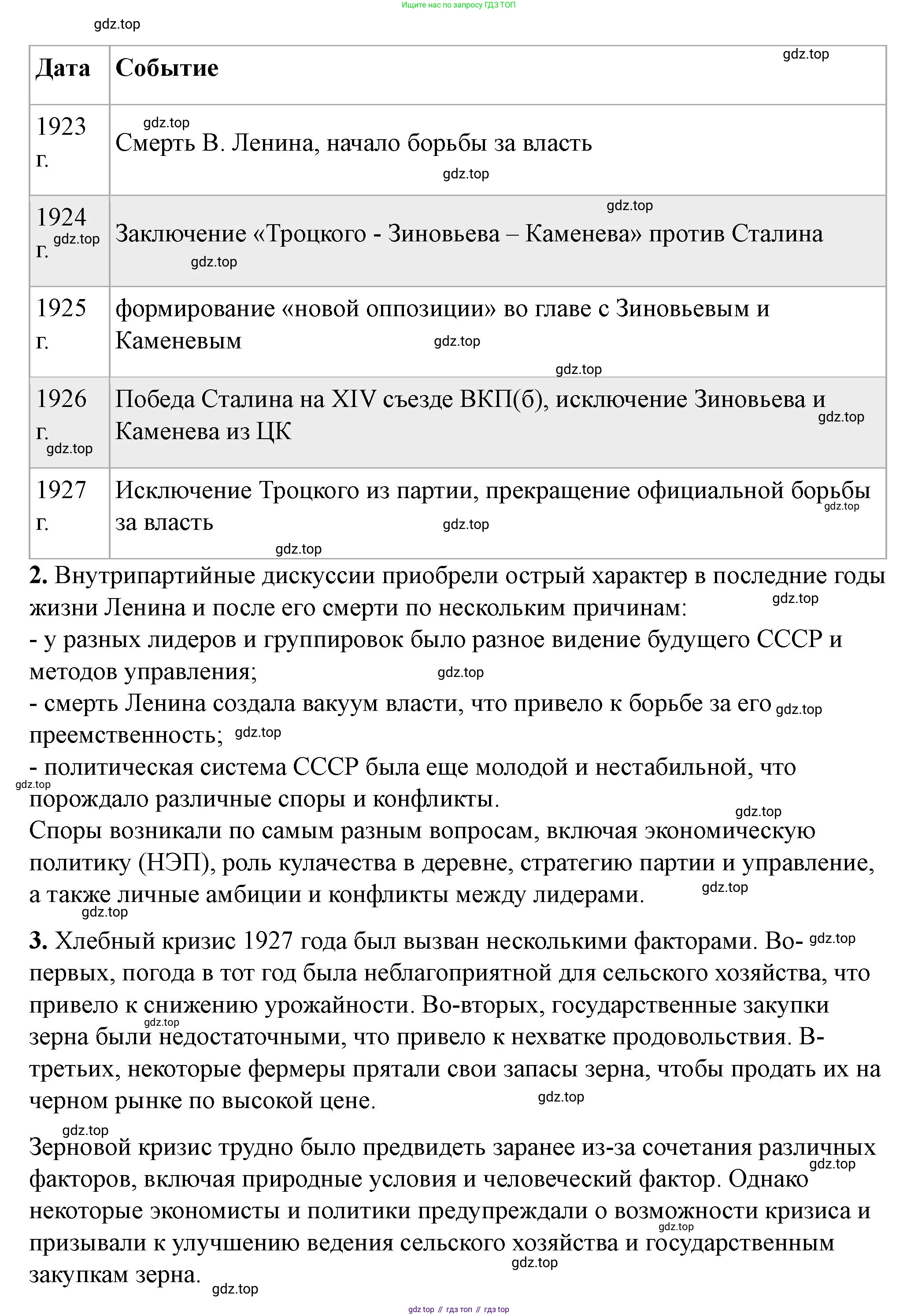 ГДЗ История России, 10 класс Учебник, авторы: Мединский Владимир Ростиславович, Торкунов Анатолий Васильевич, издательство Просвещение, Москва, 2023, страница 182, Решение (продолжение 2)