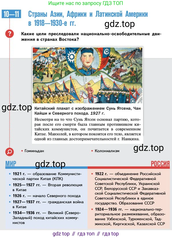 ГДЗ Всеобщая история, 10 класс Учебник, авторы: Мединский Владимир Ростиславович, Чубарьян Александр Оганович, издательство Просвещение, Москва, 2023, страница 116, Условие