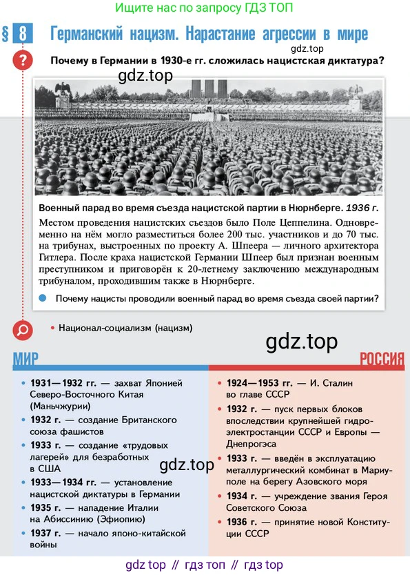 ГДЗ Всеобщая история, 10 класс Учебник, авторы: Мединский Владимир Ростиславович, Чубарьян Александр Оганович, издательство Просвещение, Москва, 2023, страница 96, Условие
