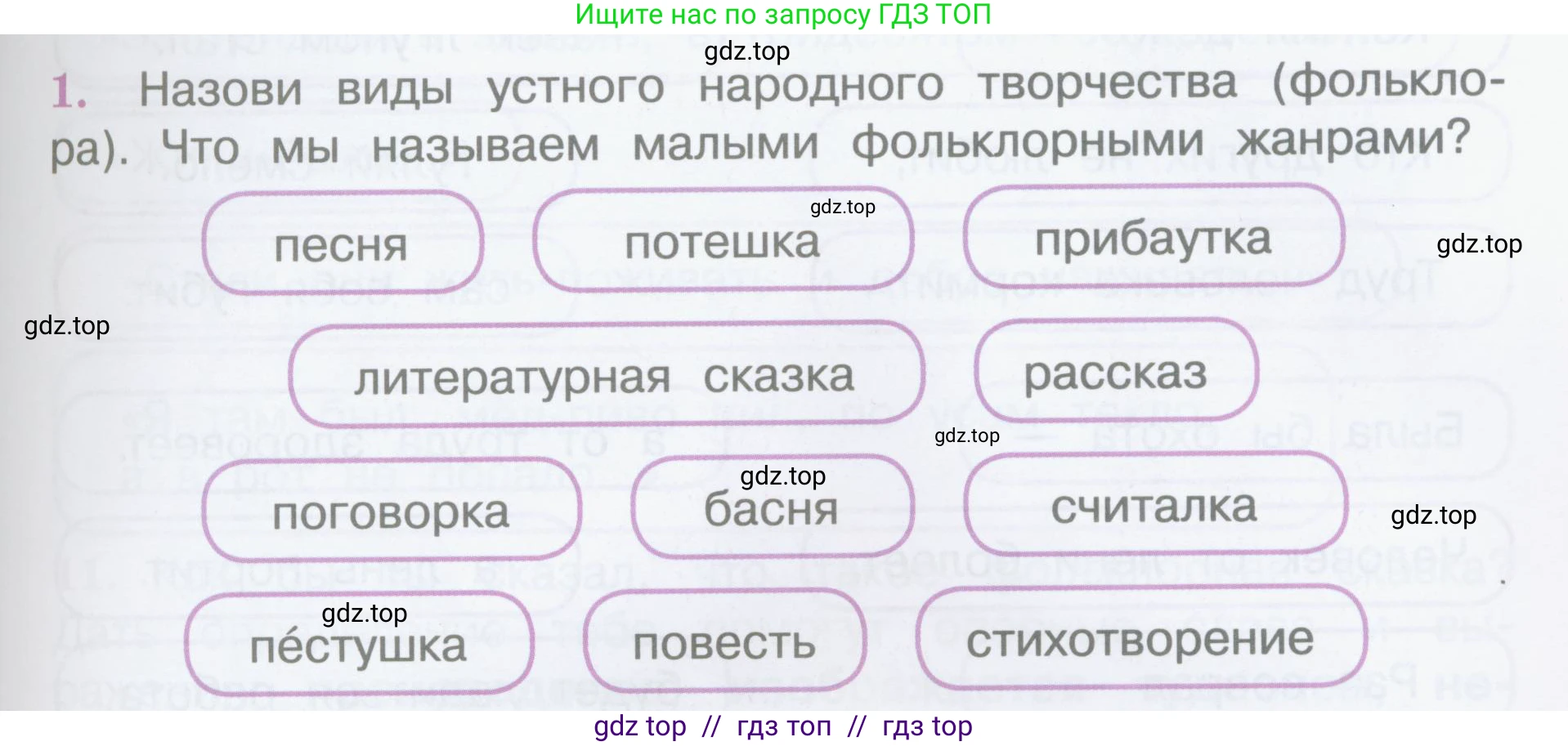 Литературное чтение, 3 класс Учебник, авторы: Климанова Людмила Федоровна, Горецкий Всеслав Гаврилович, Голованова Мария Владимировна, Виноградская Людмила Андреевна, Бойкина Марина Викторовна, издательство Просвещение, Москва, 2023, белого цвета, Часть 1, страница 35, номер 1, Условие