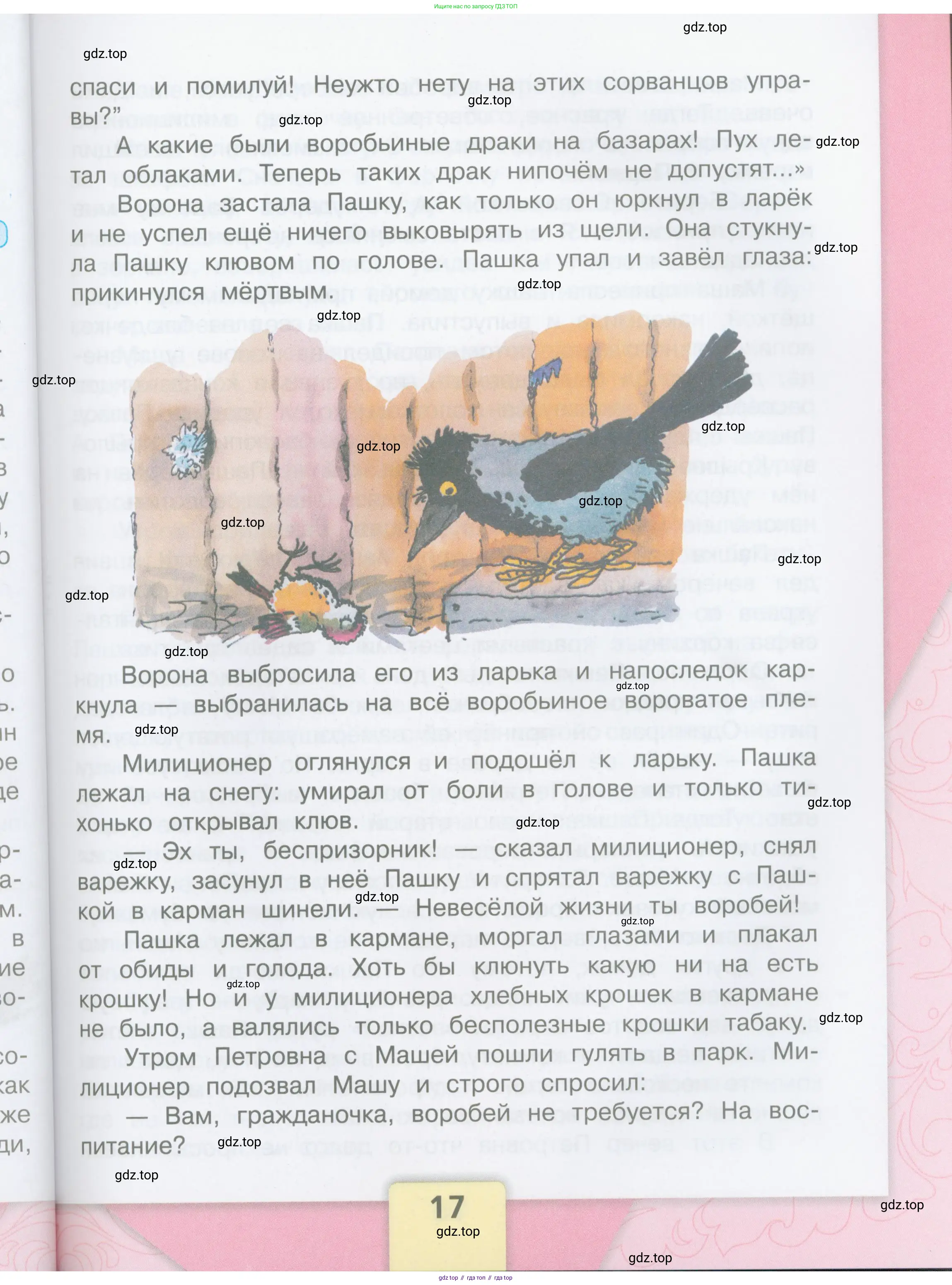 ГДЗ Литературное чтение, 3 класс Учебник, авторы: Климанова Людмила Федоровна, Горецкий Всеслав Гаврилович, Голованова Мария Владимировна, Виноградская Людмила Андреевна, Бойкина Марина Викторовна, издательство Просвещение, Москва, 2023, белого цвета, страница 17