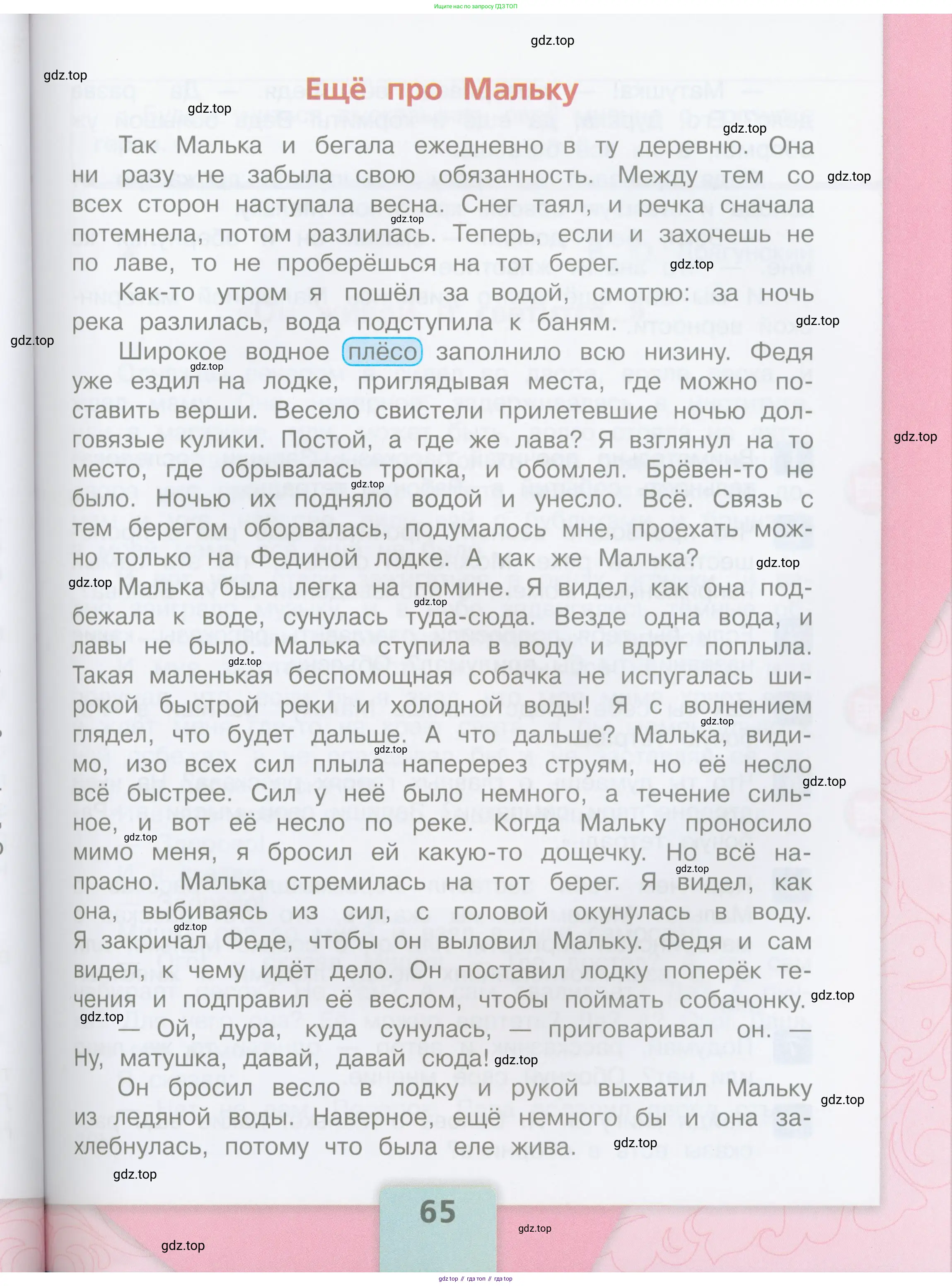 ГДЗ Литературное чтение, 3 класс Учебник, авторы: Климанова Людмила Федоровна, Горецкий Всеслав Гаврилович, Голованова Мария Владимировна, Виноградская Людмила Андреевна, Бойкина Марина Викторовна, издательство Просвещение, Москва, 2023, белого цвета, Часть 1, страница 65