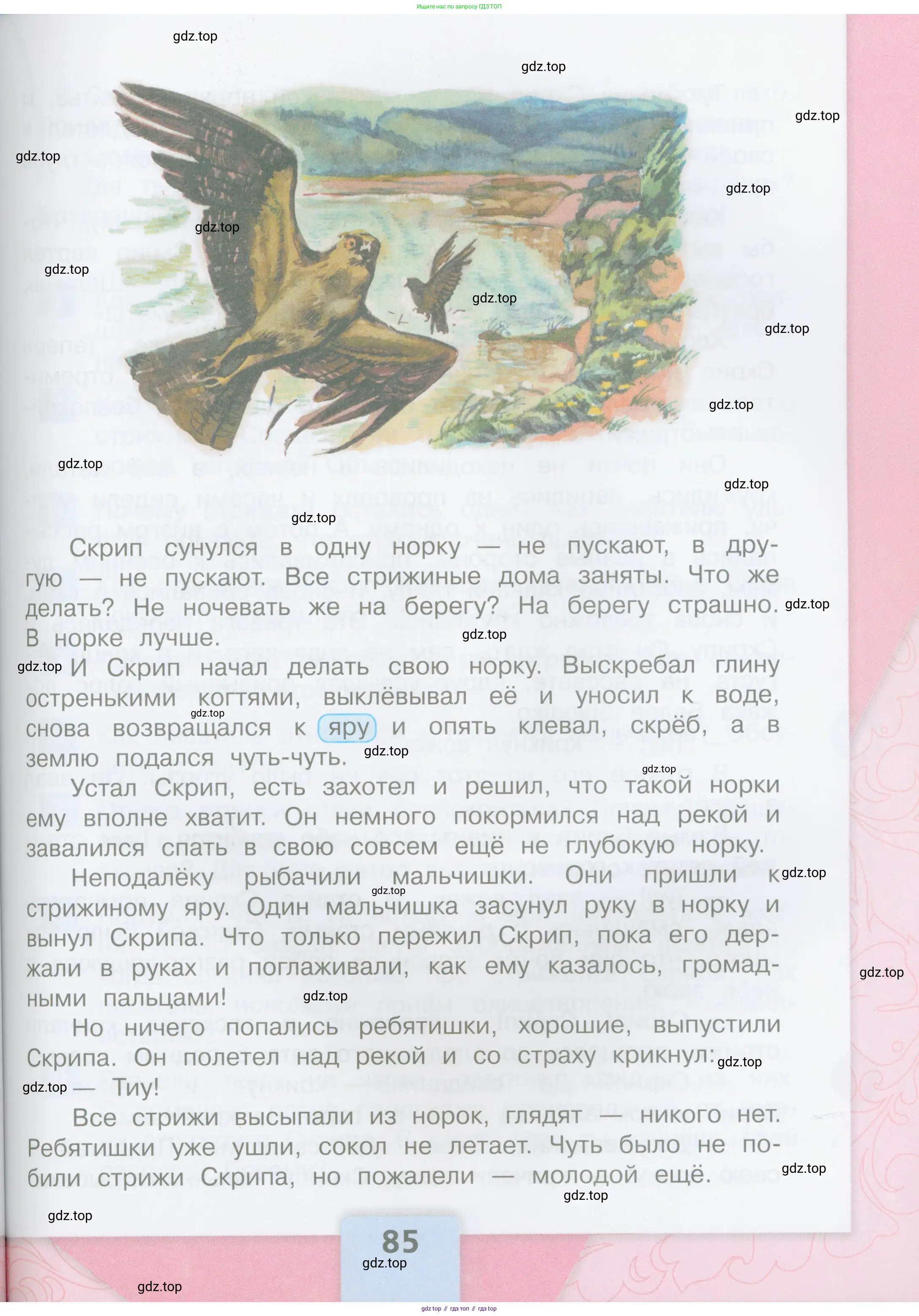 Литературное чтение, 4 класс Учебник, авторы: Климанова Людмила Федоровна, Горецкий Всеслав Гаврилович, Голованова Мария Владимировна, Виноградская Людмила Андреевна, Бойкина Марина Викторовна, издательство Просвещение, Москва, 2023, белого цвета, страница 85