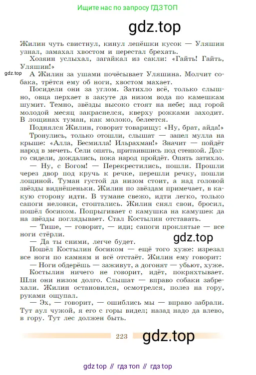 Литература, 5 класс Учебник, авторы: Коровина Вера Яновна, Журавлев Виктор Петрович, Коровин Валентин Иванович, издательство Просвещение, Москва, 2023, бирюзового цвета, страница 223