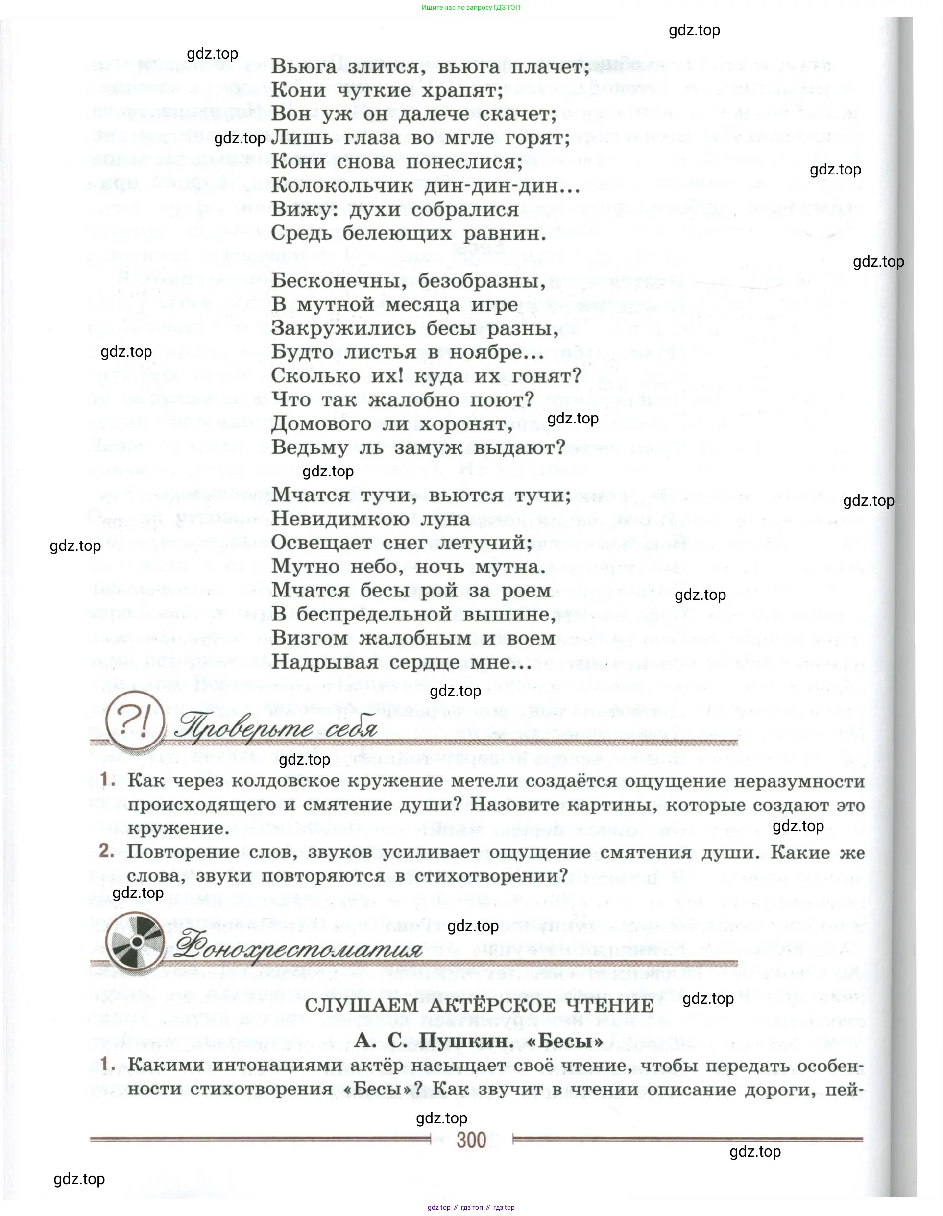 Литература, 9 класс Учебник, авторы: Коровина Вера Яновна, Журавлев Виктор Петрович, Коровин Валентин Иванович, Збарский Исаак Семёнович, издательство Просвещение, Москва, 2023, бирюзового цвета, Часть 1, страница 300