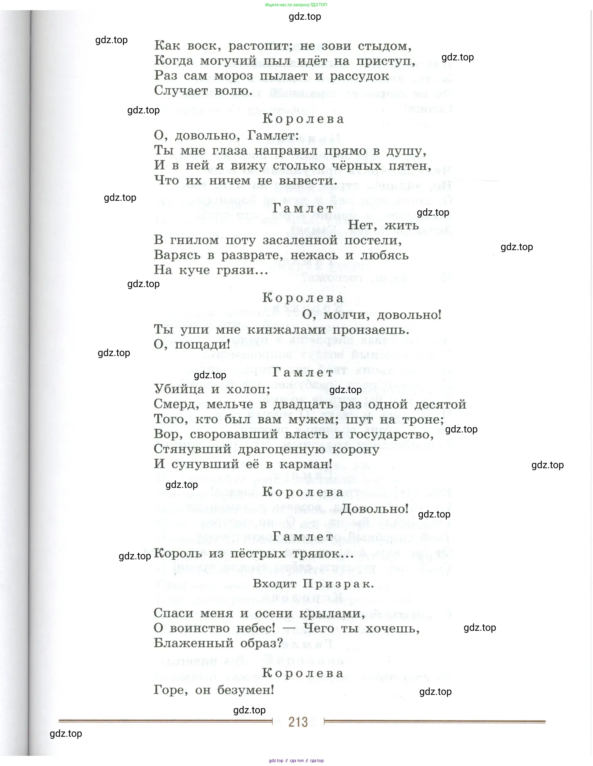 Литература, 9 класс Учебник, авторы: Коровина Вера Яновна, Журавлев Виктор Петрович, Коровин Валентин Иванович, Збарский Исаак Семёнович, издательство Просвещение, Москва, 2023, бирюзового цвета, страница 213