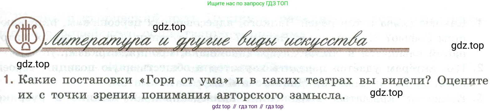 Литература, 9 класс Учебник, авторы: Коровина Вера Яновна, Журавлев Виктор Петрович, Коровин Валентин Иванович, Збарский Исаак Семёнович, издательство Просвещение, Москва, 2023, бирюзового цвета, Часть 1, страница 255, номер 1, Условие