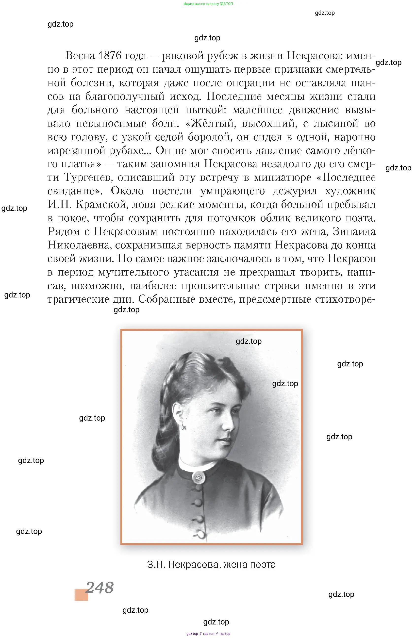 Литература, 10 класс Учебник, авторы: Зинин Сергей Александрович, Сахаров Всеволод Иванович, издательство Русское слово, Москва, 2019, красного цвета, страница 248