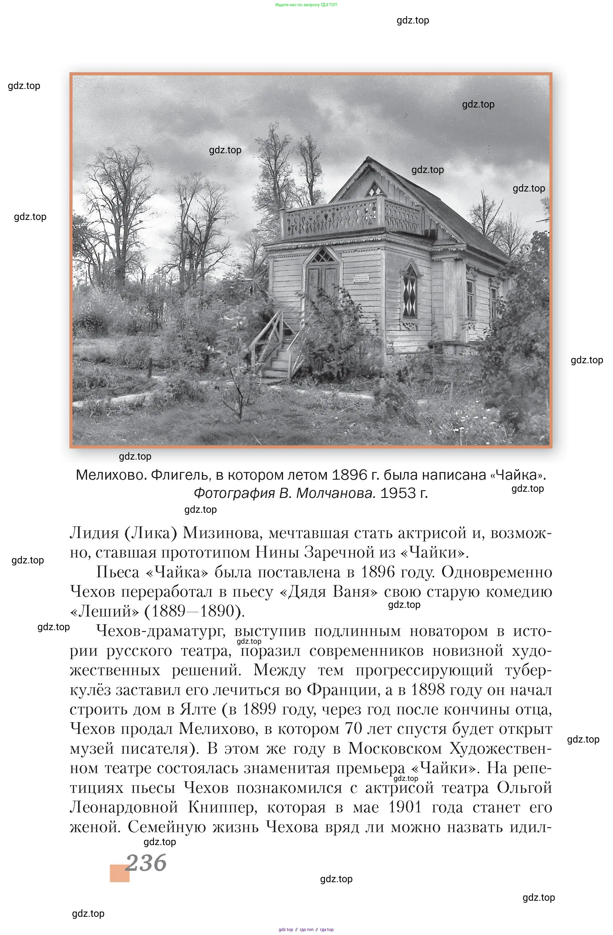 Литература, 10 класс Учебник, авторы: Зинин Сергей Александрович, Сахаров Всеволод Иванович, издательство Русское слово, Москва, 2019, красного цвета, Часть 1, страница 236
