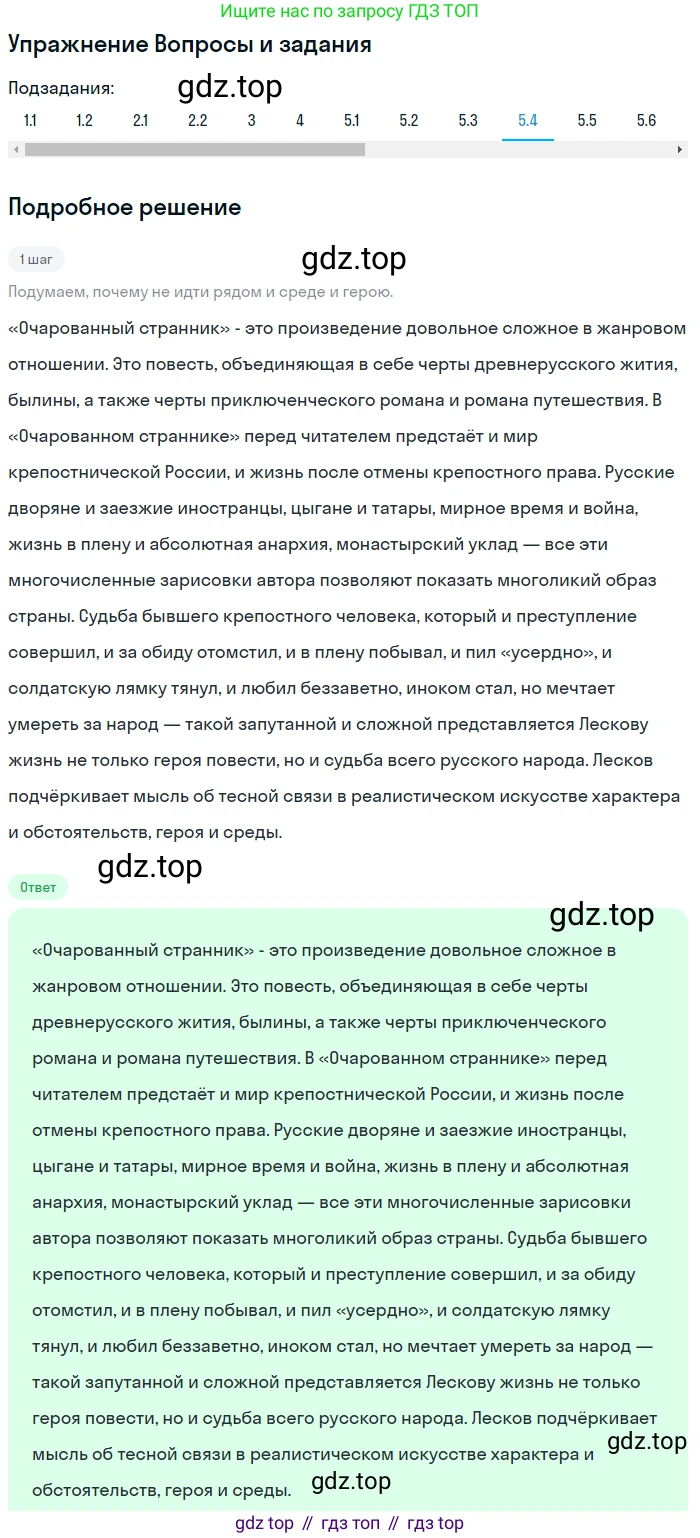 Литература, 10 класс Учебник, авторы: Зинин Сергей Александрович, Сахаров Всеволод Иванович, издательство Русское слово, Москва, 2019, красного цвета, Часть 2, страница 74, номер 5, Решение (продолжение 4)