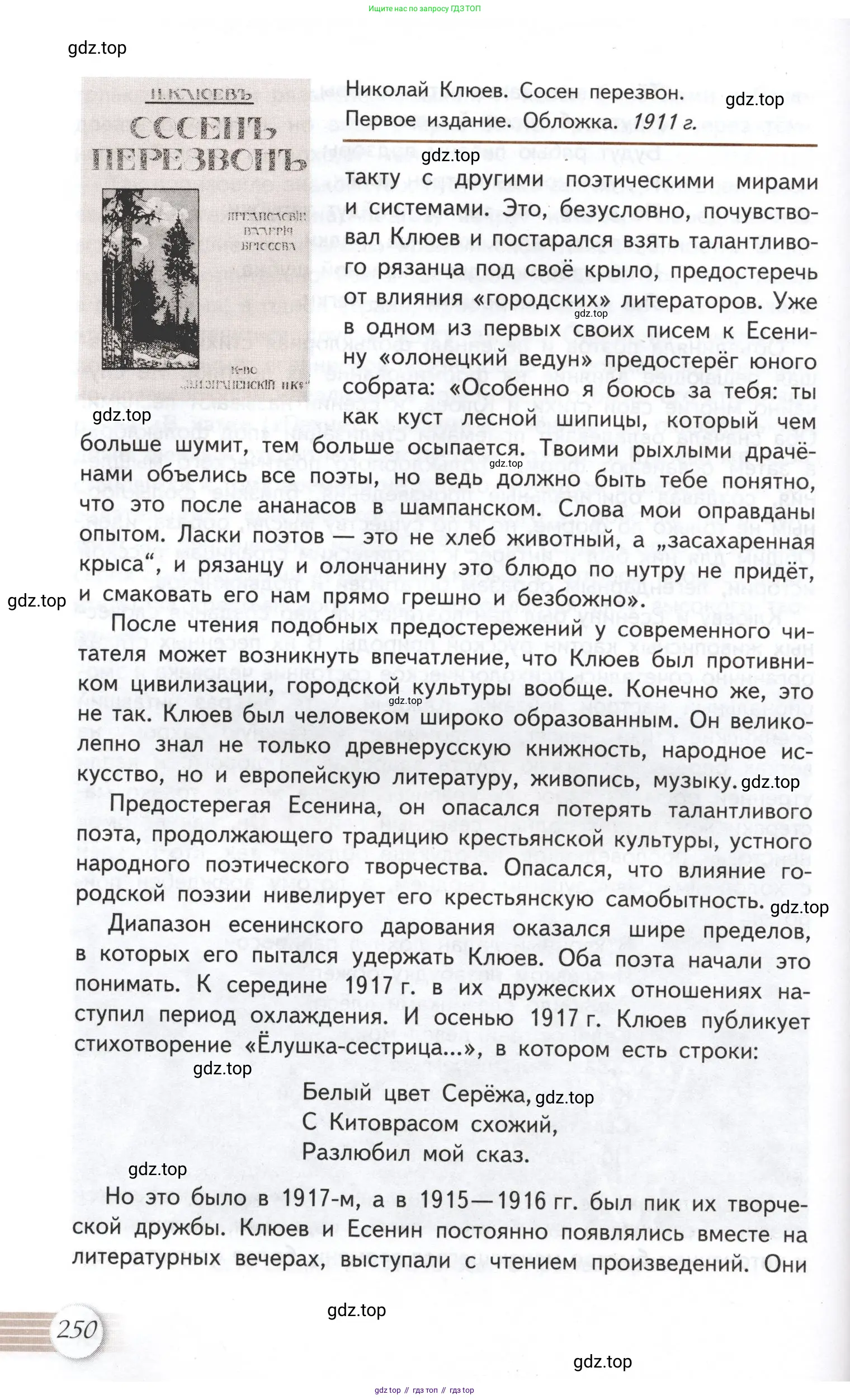 Литература, 11 класс Учебник, авторы: Михайлов Олег Николаевич, Шайтанов Игорь Олегович, Чалмаев Виктор Андреевич, Смирнова Людмила Алексеевна, Турков Андрей Михайлович, Журавлев Виктор Петрович, Марченко Алла Максимовна, Михайлов Александр Алексеевич, Белая Галина Анреевна, Свердлов Михаил Игоревич, издательство Просвещение, Москва, 2019, бирюзового цвета, страница 250