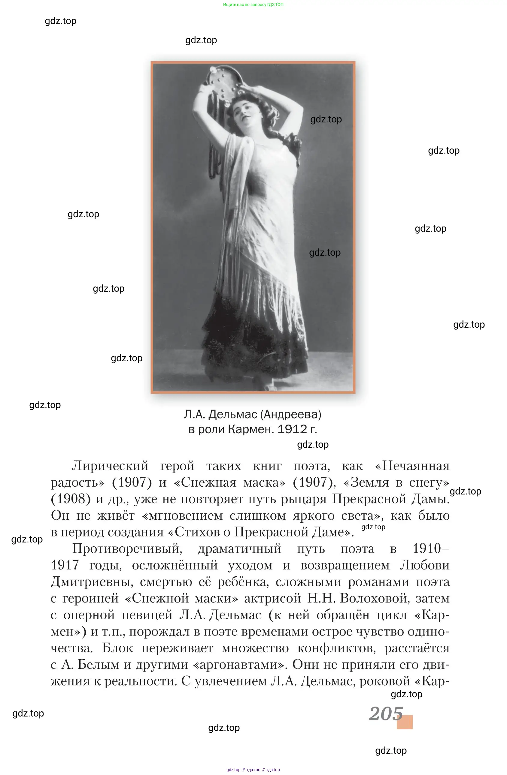 Литература, 11 класс Учебник, авторы: Зинин Сергей Александрович, Чалмаев Виктор Андреевич, издательство Русское слово, Москва, 2019, оранжевого цвета, Часть 2, страница 205