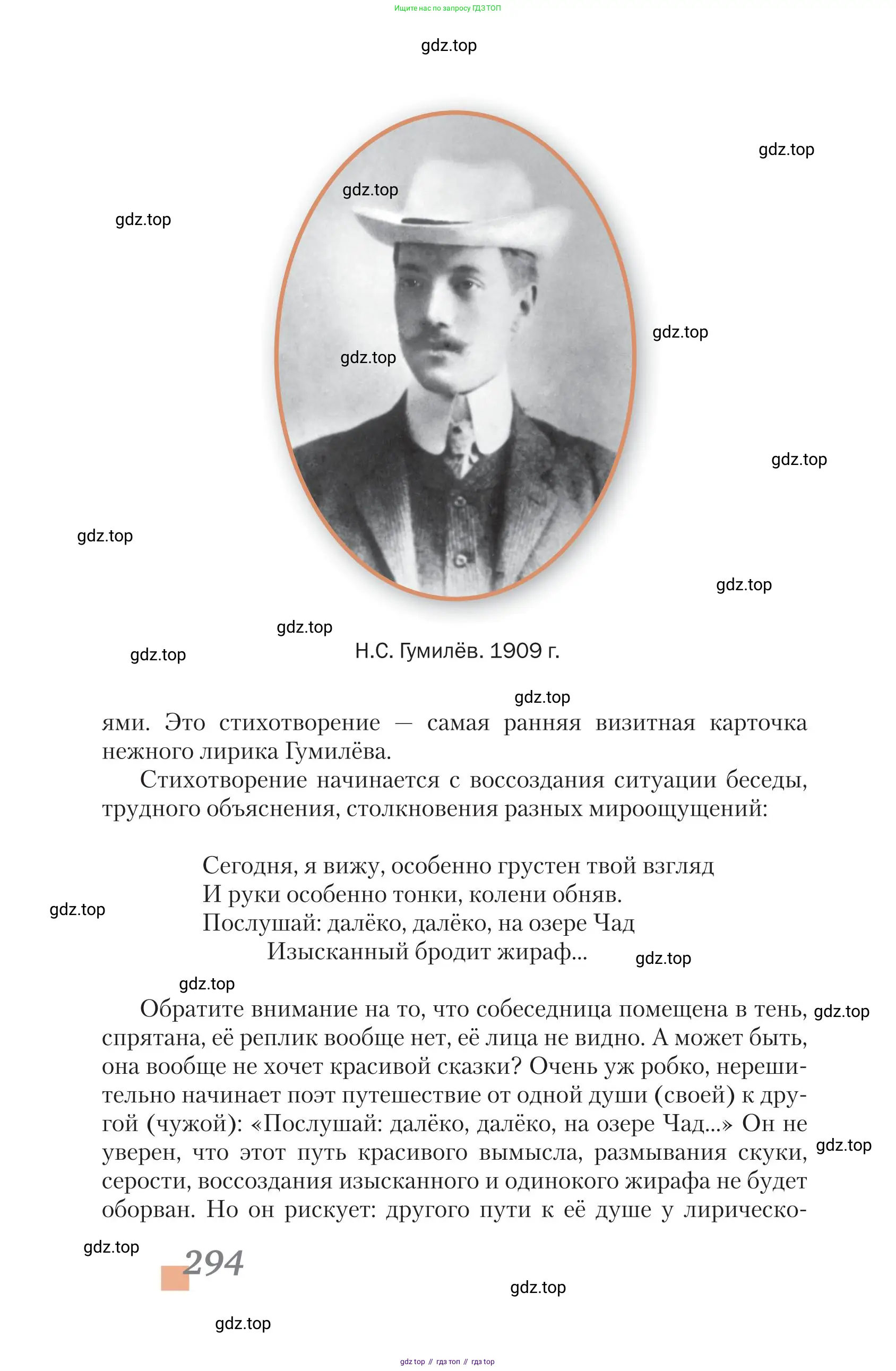 Литература, 11 класс Учебник, авторы: Зинин Сергей Александрович, Чалмаев Виктор Андреевич, издательство Русское слово, Москва, 2019, оранжевого цвета, страница 294