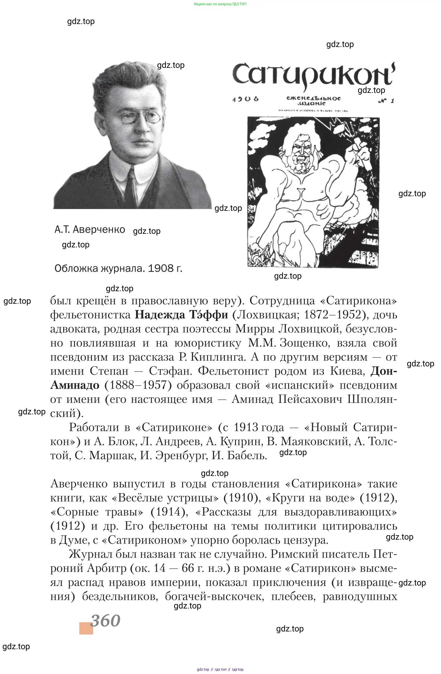 Литература, 11 класс Учебник, авторы: Зинин Сергей Александрович, Чалмаев Виктор Андреевич, издательство Русское слово, Москва, 2019, оранжевого цвета, Часть 2, страница 360