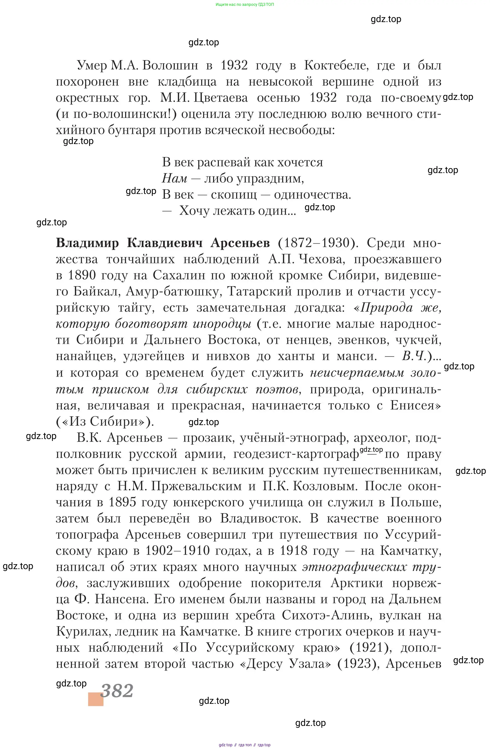 Литература, 11 класс Учебник, авторы: Зинин Сергей Александрович, Чалмаев Виктор Андреевич, издательство Русское слово, Москва, 2019, оранжевого цвета, Часть 1, страница 382
