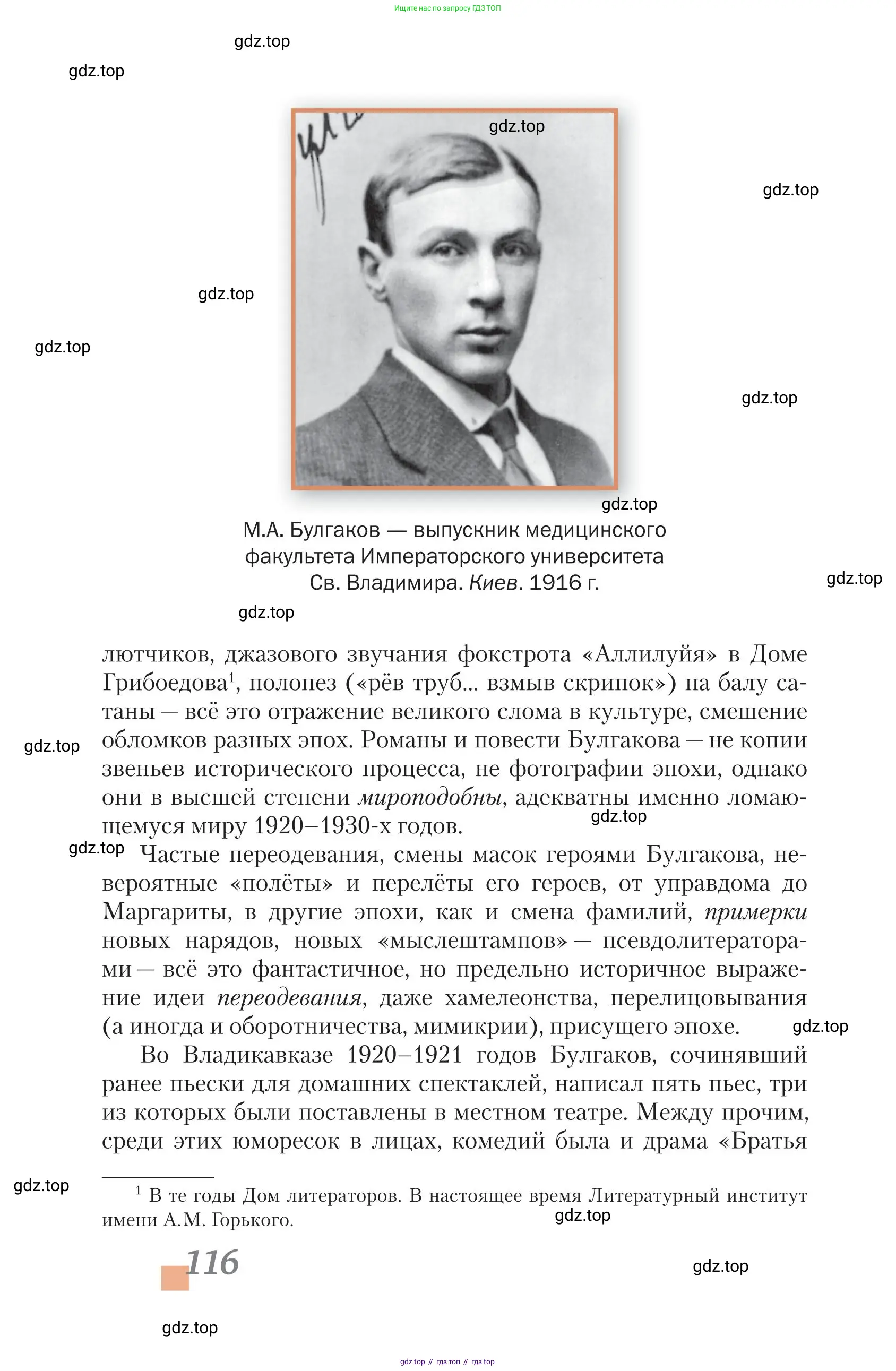 Литература, 11 класс Учебник, авторы: Зинин Сергей Александрович, Чалмаев Виктор Андреевич, издательство Русское слово, Москва, 2019, оранжевого цвета, страница 116