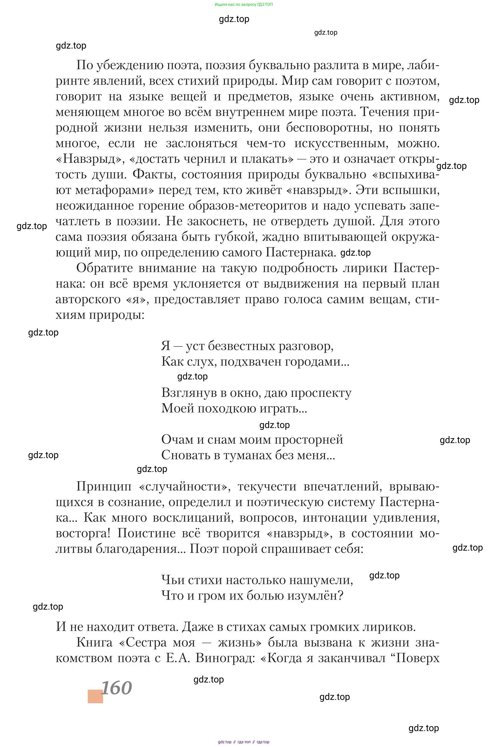 Литература, 11 класс Учебник, авторы: Зинин Сергей Александрович, Чалмаев Виктор Андреевич, издательство Русское слово, Москва, 2019, оранжевого цвета, страница 160