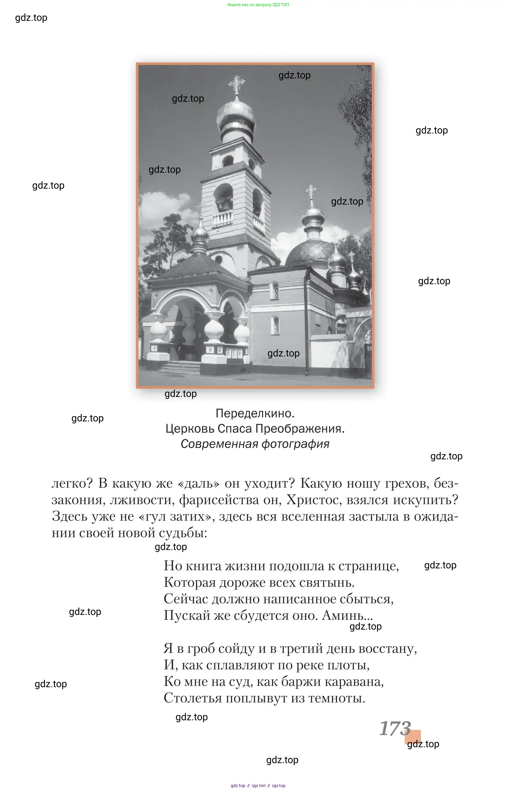 Литература, 11 класс Учебник, авторы: Зинин Сергей Александрович, Чалмаев Виктор Андреевич, издательство Русское слово, Москва, 2019, оранжевого цвета, страница 173