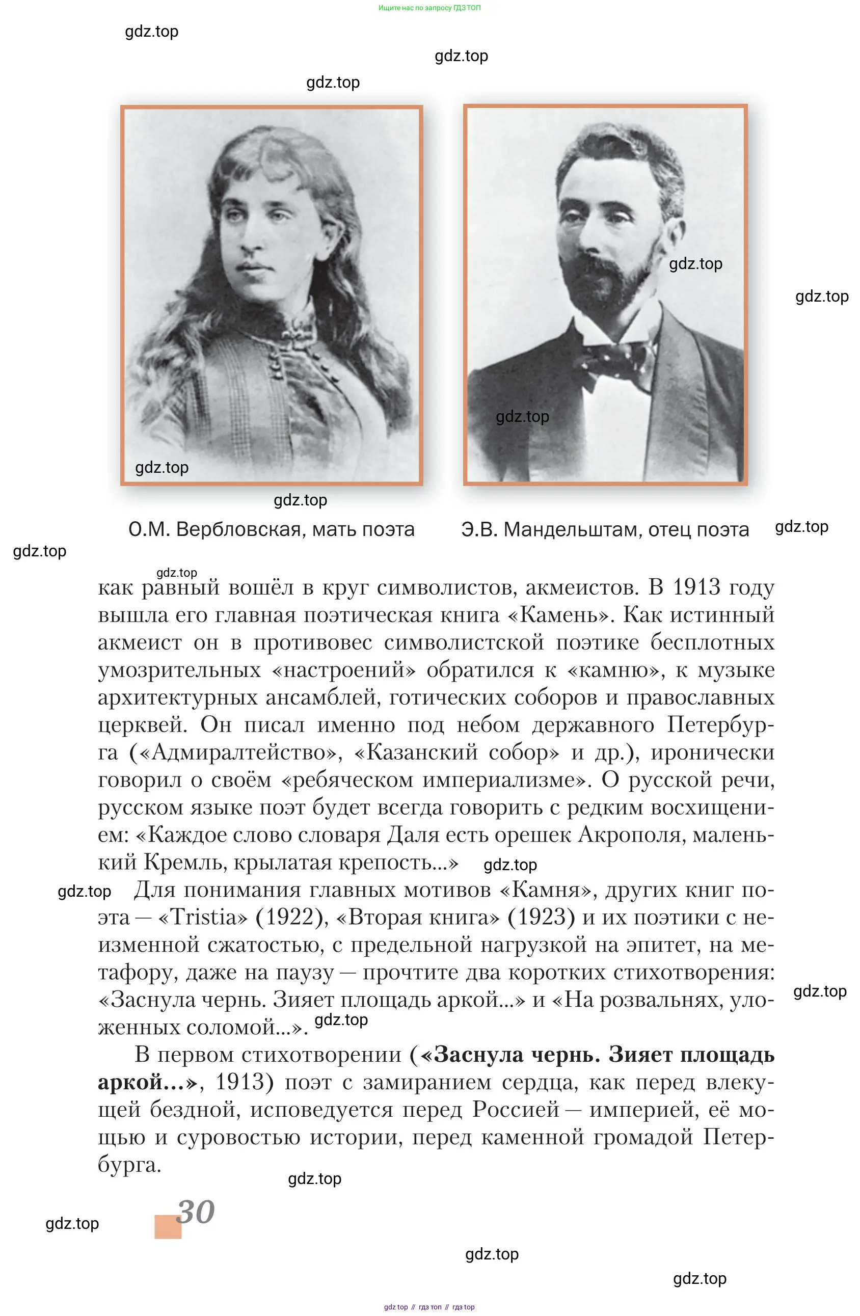 Литература, 11 класс Учебник, авторы: Зинин Сергей Александрович, Чалмаев Виктор Андреевич, издательство Русское слово, Москва, 2019, оранжевого цвета, Часть 1, страница 30