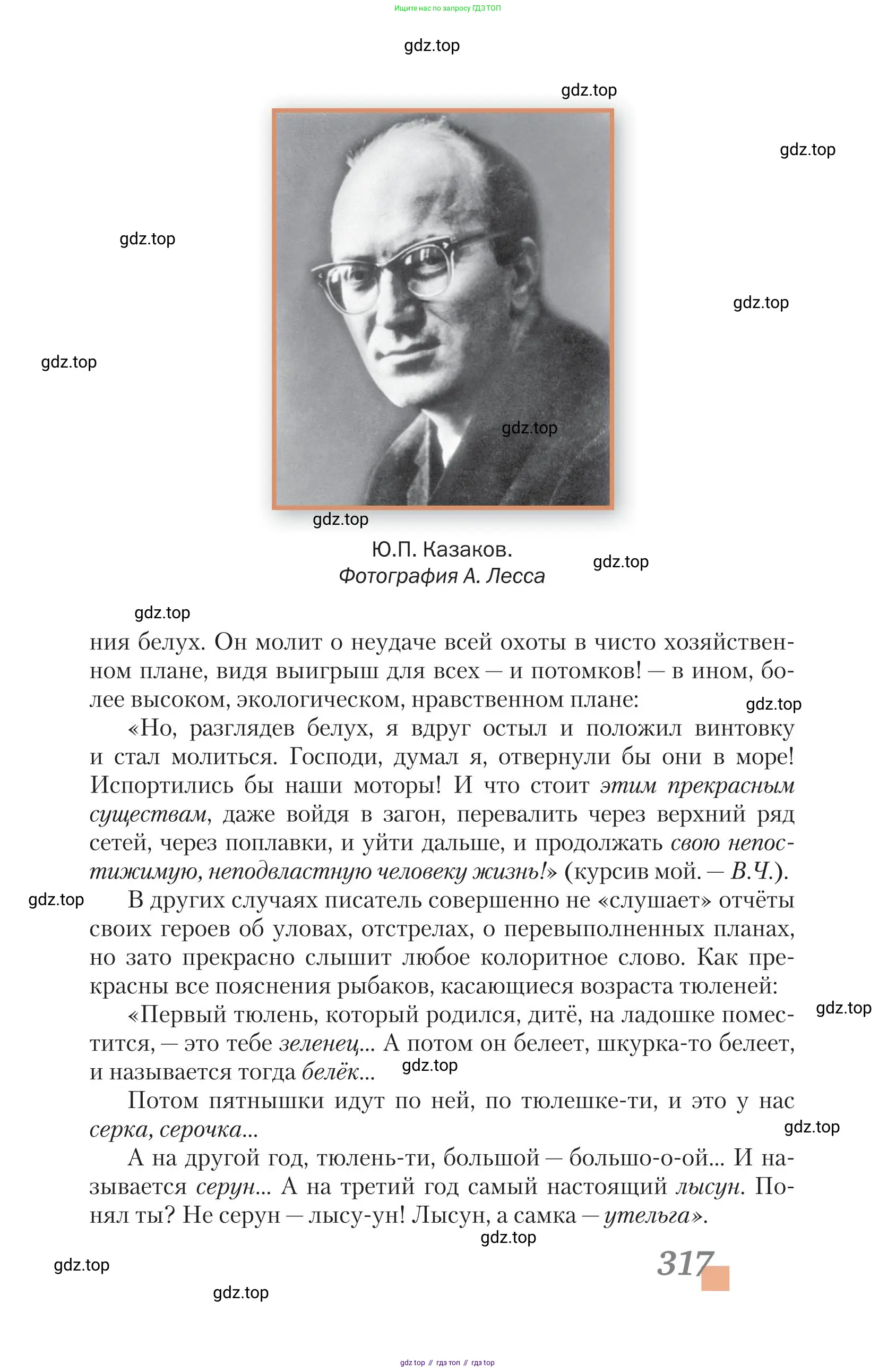 Литература, 11 класс Учебник, авторы: Зинин Сергей Александрович, Чалмаев Виктор Андреевич, издательство Русское слово, Москва, 2019, оранжевого цвета, страница 317