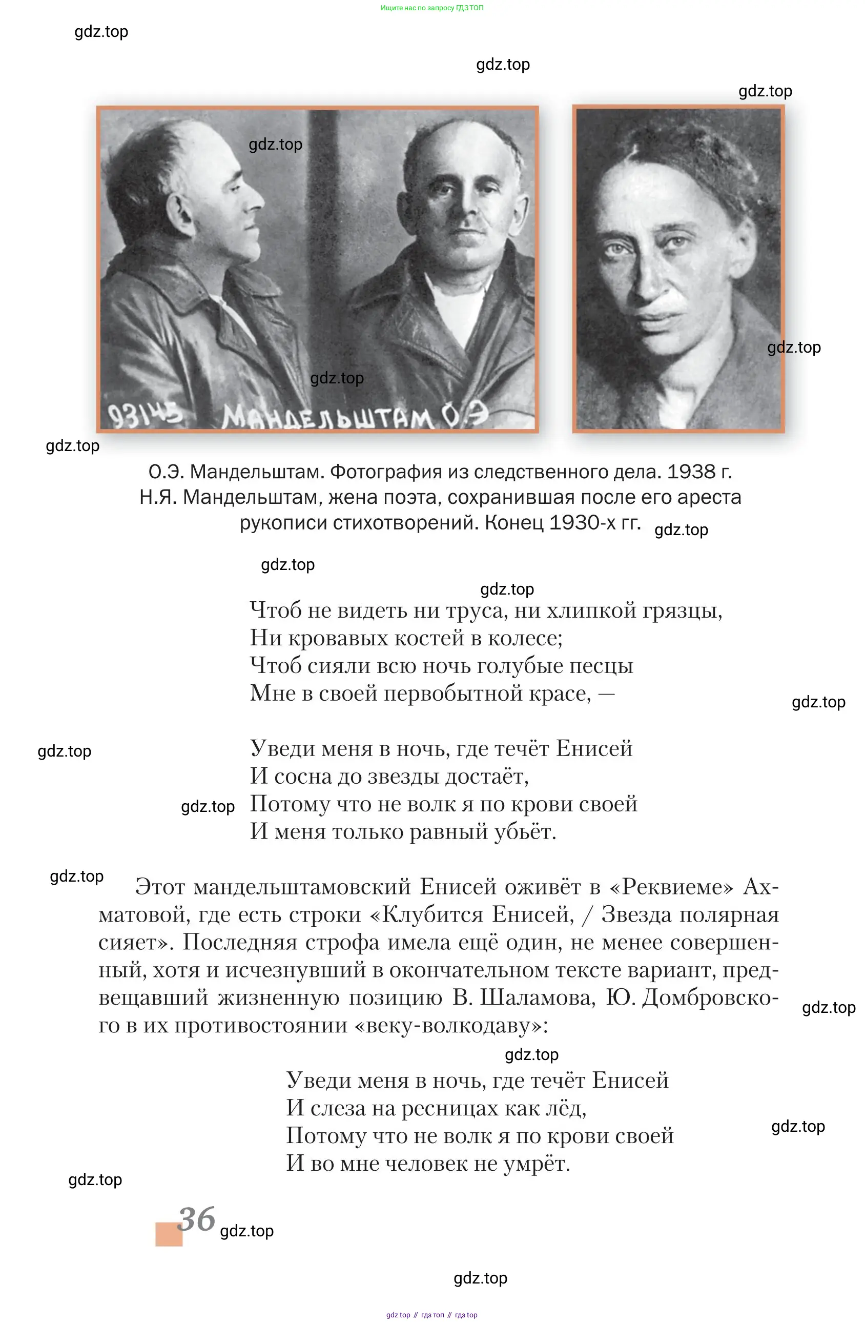 Литература, 11 класс Учебник, авторы: Зинин Сергей Александрович, Чалмаев Виктор Андреевич, издательство Русское слово, Москва, 2019, оранжевого цвета, страница 36