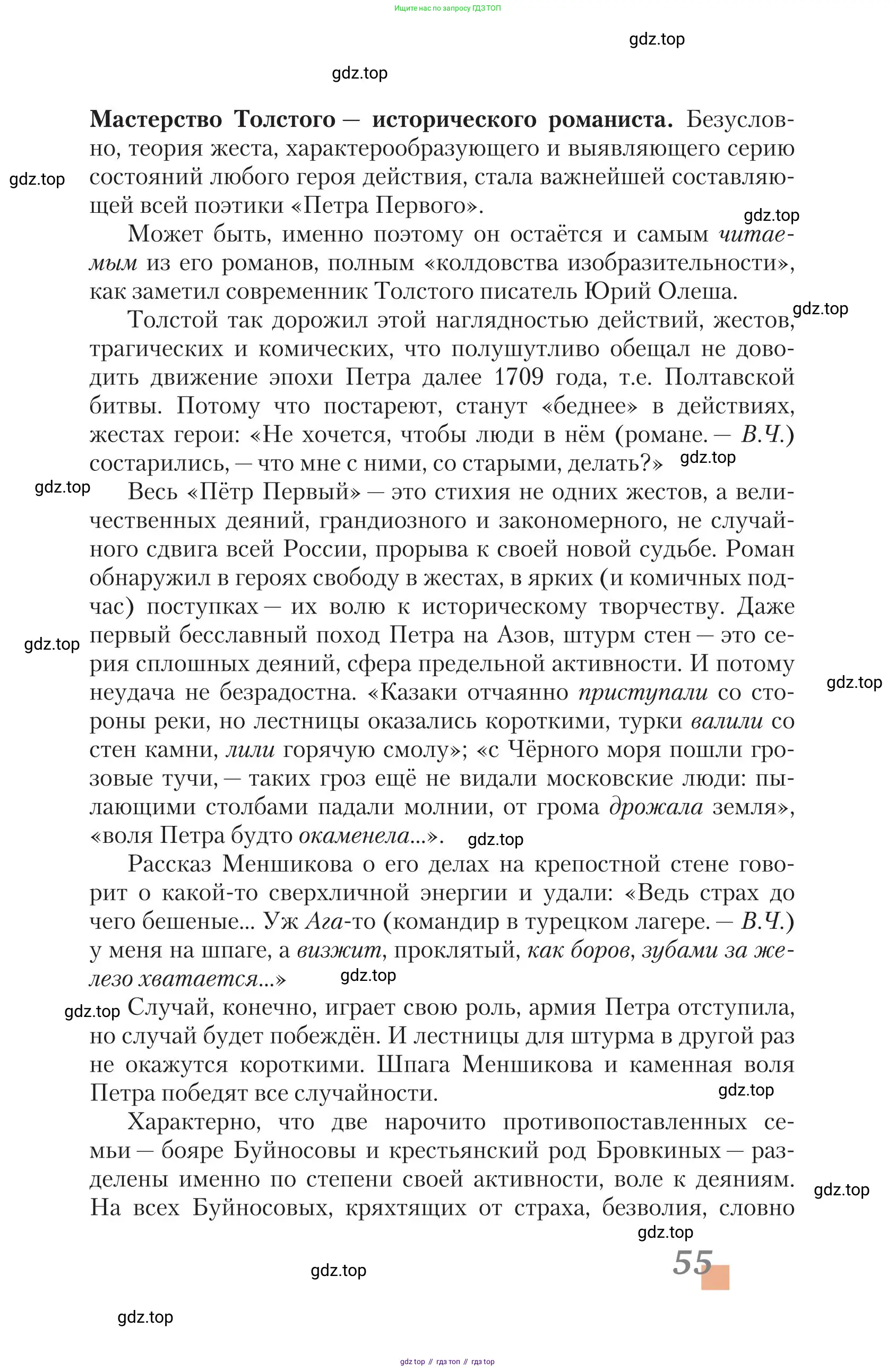 Литература, 11 класс Учебник, авторы: Зинин Сергей Александрович, Чалмаев Виктор Андреевич, издательство Русское слово, Москва, 2019, оранжевого цвета, Часть 1, страница 55