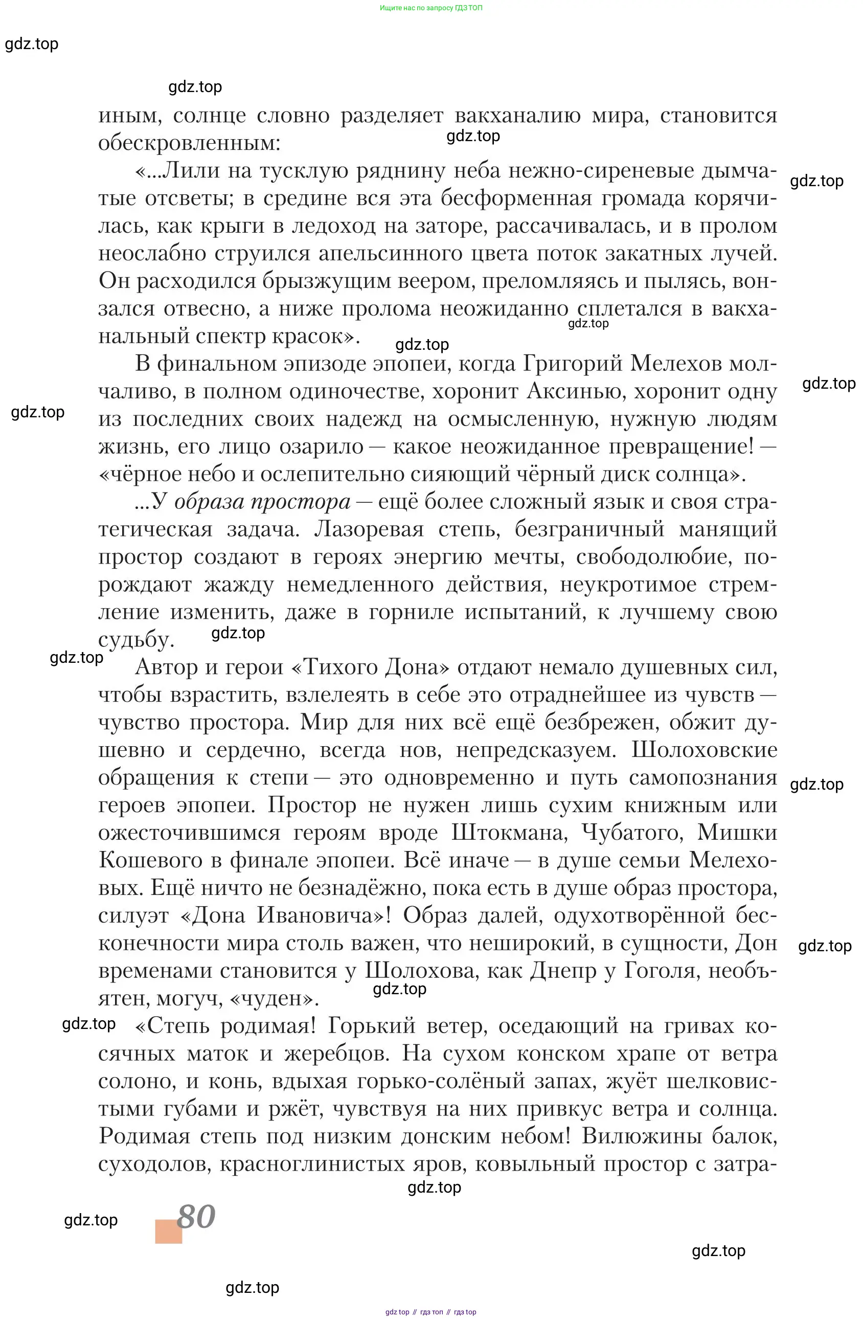 Литература, 11 класс Учебник, авторы: Зинин Сергей Александрович, Чалмаев Виктор Андреевич, издательство Русское слово, Москва, 2019, оранжевого цвета, страница 80