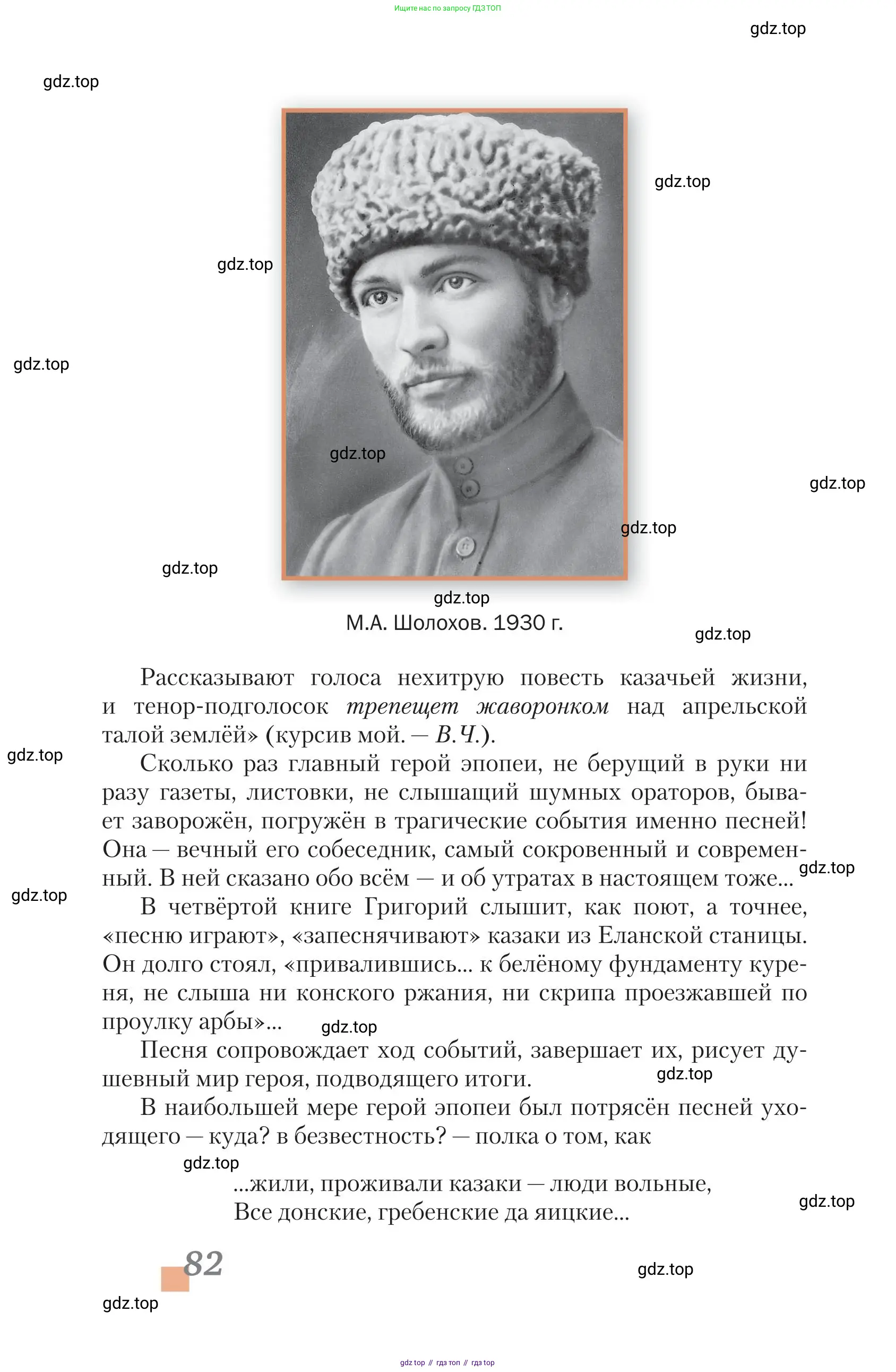 Литература, 11 класс Учебник, авторы: Зинин Сергей Александрович, Чалмаев Виктор Андреевич, издательство Русское слово, Москва, 2019, оранжевого цвета, Часть 1, страница 82