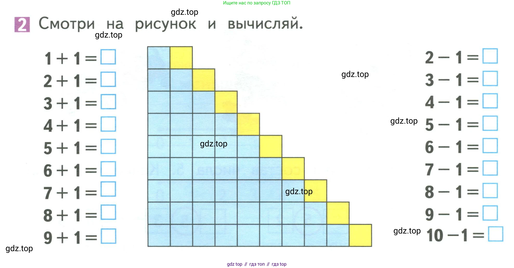 Математика, 1 класс Учебник, авторы: Дорофеев Георгий Владимирович, Миракова Татьяна Николаевна, Бука Татьяна Борисовна, издательство Просвещение, Москва, 2019 - 2022, белого цвета, Часть 1, страница 102, номер 2, Условие 2019-2022