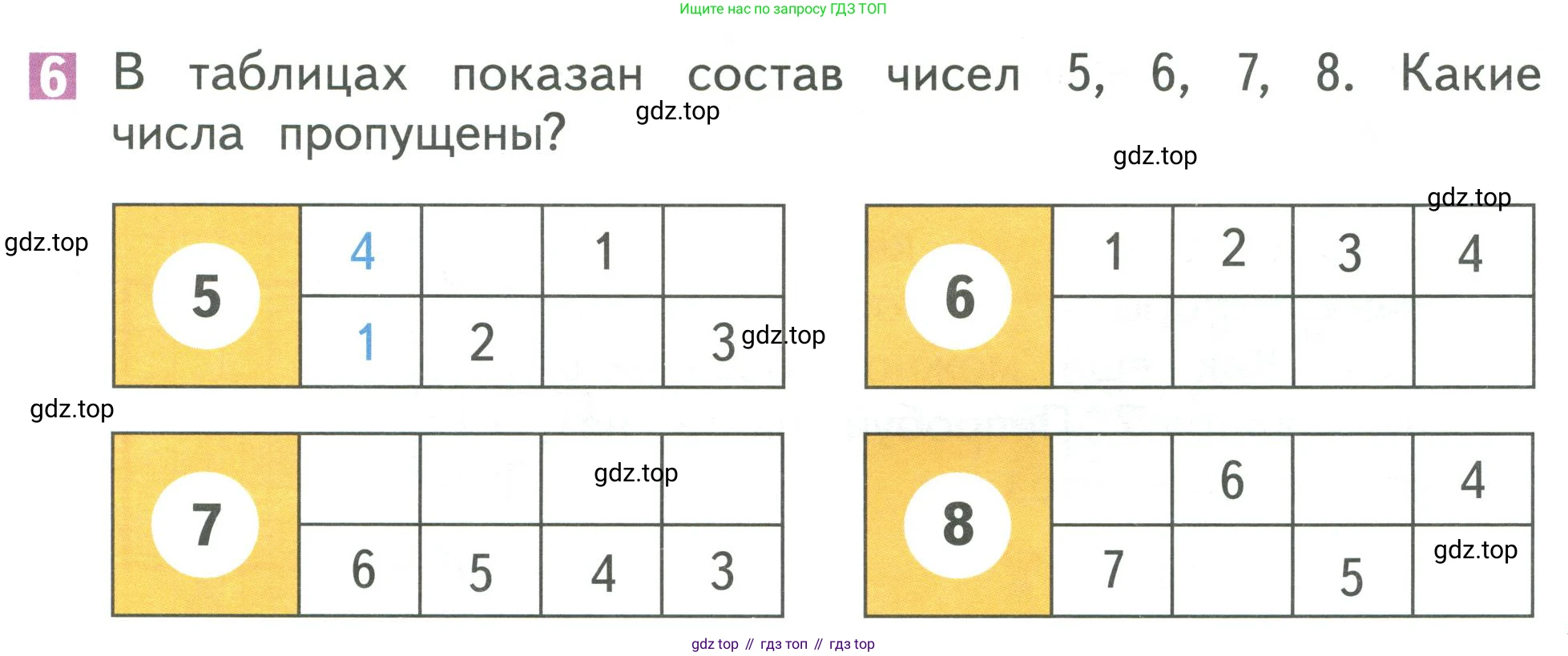 Математика, 1 класс Учебник, авторы: Дорофеев Георгий Владимирович, Миракова Татьяна Николаевна, Бука Татьяна Борисовна, издательство Просвещение, Москва, 2019 - 2022, белого цвета, Часть 1, страница 117, номер 6, Условие 2019-2022
