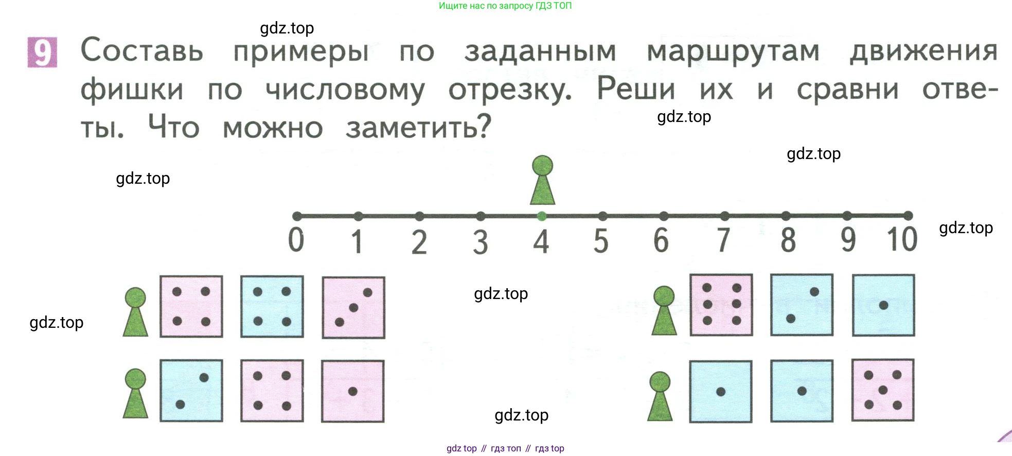Математика, 1 класс Учебник, авторы: Дорофеев Георгий Владимирович, Миракова Татьяна Николаевна, Бука Татьяна Борисовна, издательство Просвещение, Москва, 2019 - 2022, белого цвета, Часть 1, страница 119, номер 9, Условие 2019-2022