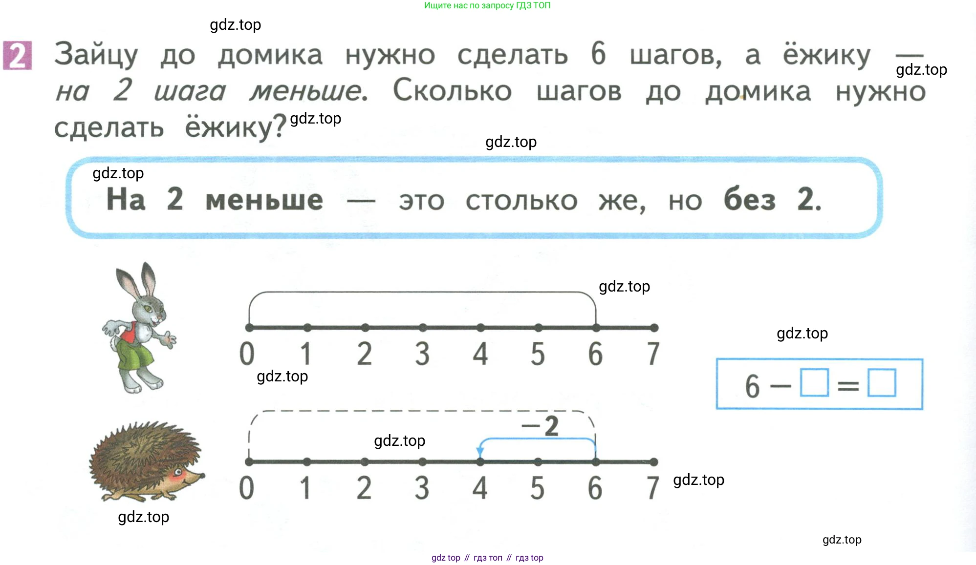 Математика, 1 класс Учебник, авторы: Дорофеев Георгий Владимирович, Миракова Татьяна Николаевна, Бука Татьяна Борисовна, издательство Просвещение, Москва, 2019 - 2022, белого цвета, Часть 1, страница 128, номер 2, Условие 2019-2022