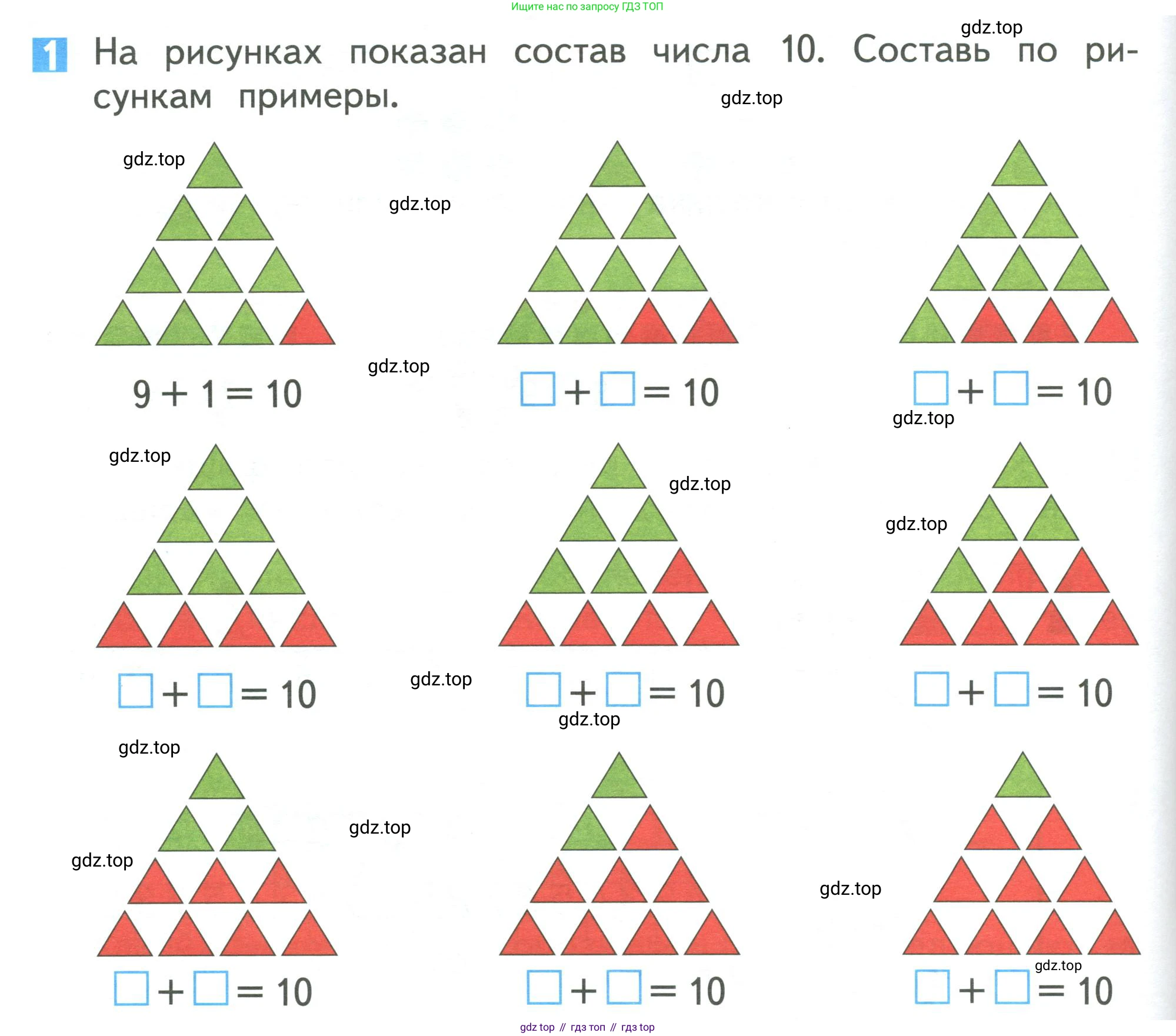 Математика, 1 класс Учебник, авторы: Дорофеев Георгий Владимирович, Миракова Татьяна Николаевна, Бука Татьяна Борисовна, издательство Просвещение, Москва, 2019 - 2022, белого цвета, Часть 1, страница 94, номер 1, Условие 2019-2022