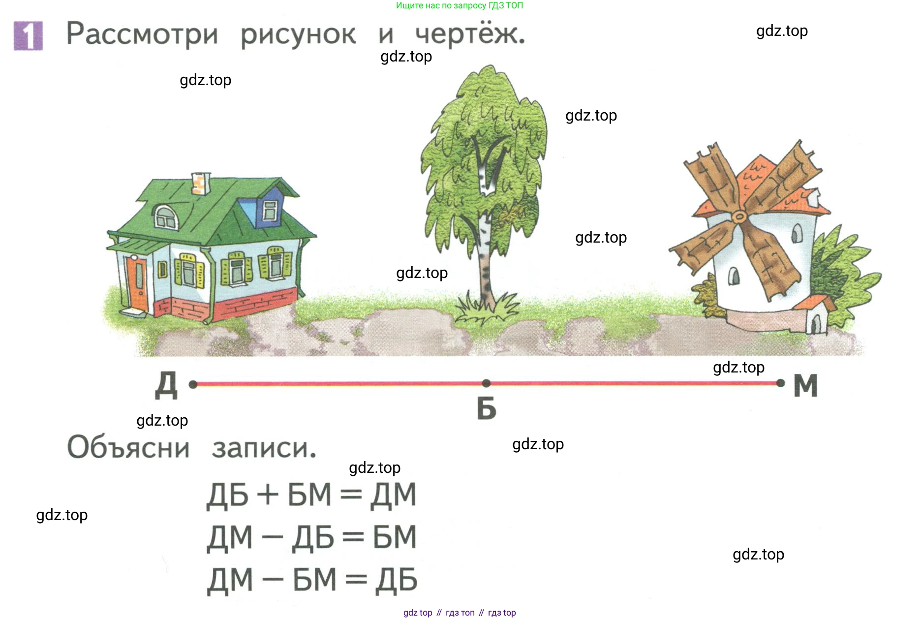 Математика, 1 класс Учебник, авторы: Дорофеев Георгий Владимирович, Миракова Татьяна Николаевна, Бука Татьяна Борисовна, издательство Просвещение, Москва, 2019 - 2022, белого цвета, Часть 2, страница 12, номер 1, Условие 2019-2022