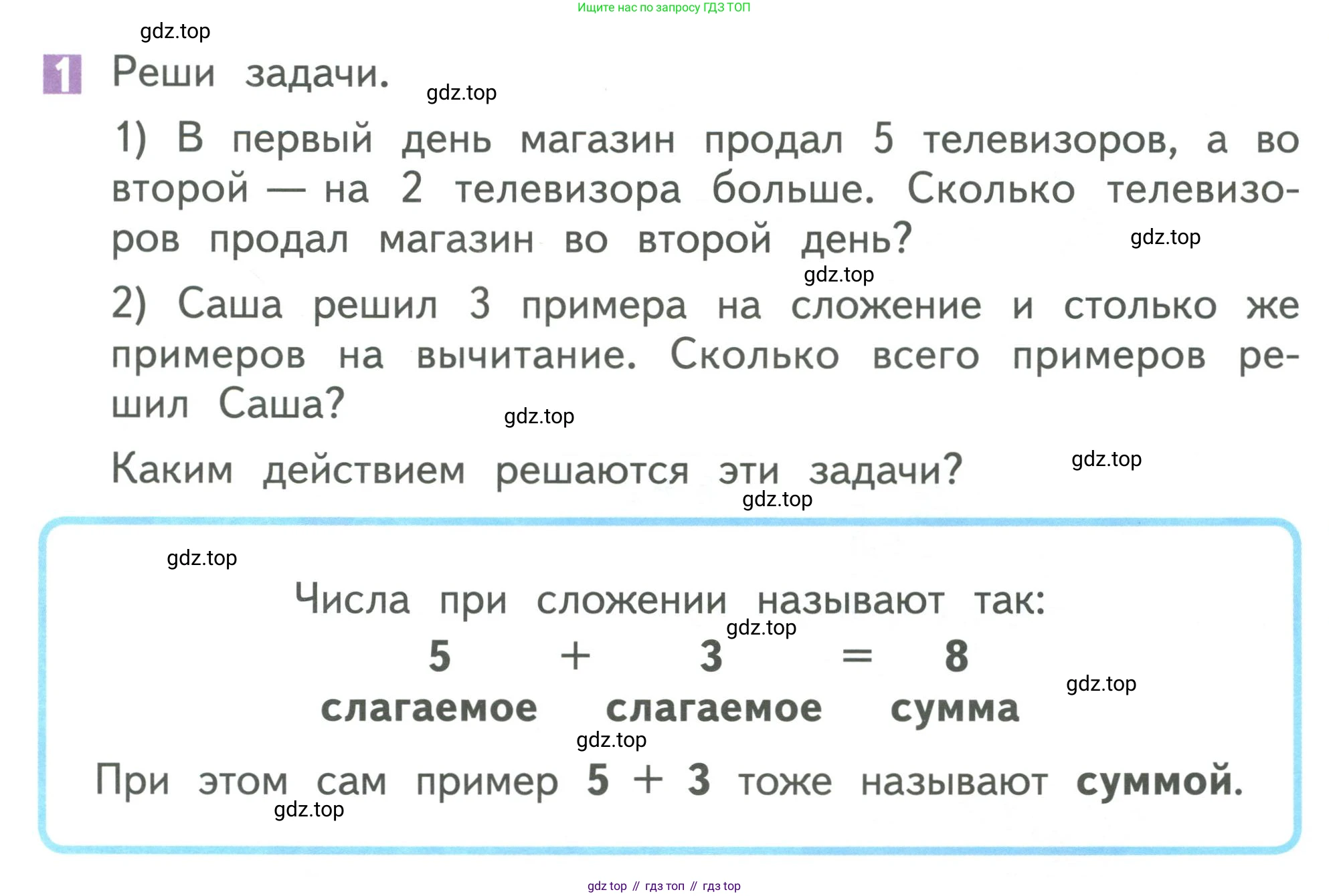 Математика, 1 класс Учебник, авторы: Дорофеев Георгий Владимирович, Миракова Татьяна Николаевна, Бука Татьяна Борисовна, издательство Просвещение, Москва, 2019 - 2022, белого цвета, Часть 2, страница 15, номер 1, Условие 2019-2022