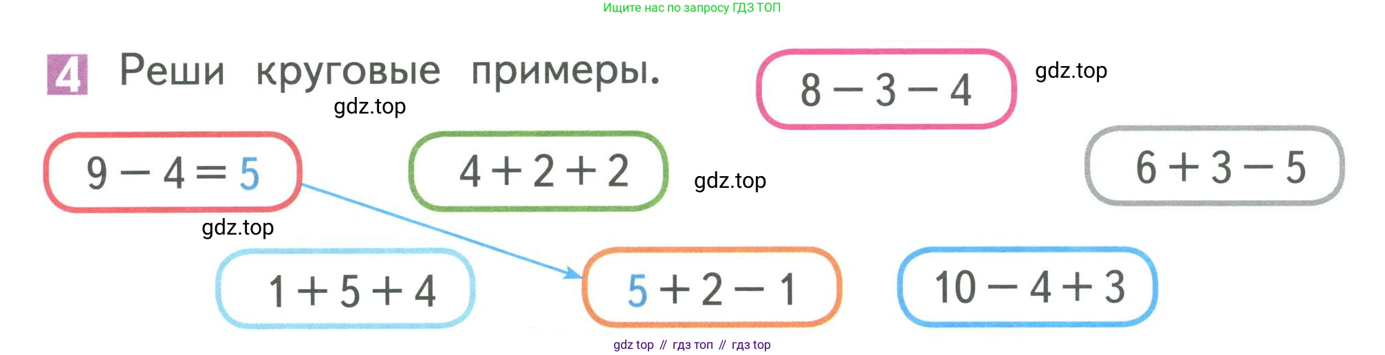 Математика, 1 класс Учебник, авторы: Дорофеев Георгий Владимирович, Миракова Татьяна Николаевна, Бука Татьяна Борисовна, издательство Просвещение, Москва, 2019 - 2022, белого цвета, Часть 2, страница 22, номер 4, Условие 2019-2022