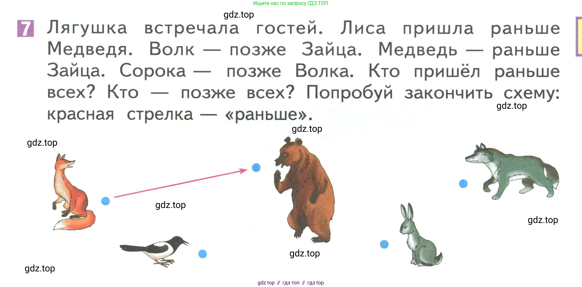 Математика, 1 класс Учебник, авторы: Дорофеев Георгий Владимирович, Миракова Татьяна Николаевна, Бука Татьяна Борисовна, издательство Просвещение, Москва, 2019 - 2022, белого цвета, Часть 2, страница 45, номер 7, Условие 2019-2022