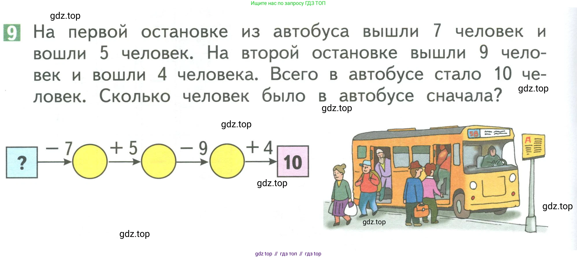 Математика, 1 класс Учебник, авторы: Дорофеев Георгий Владимирович, Миракова Татьяна Николаевна, Бука Татьяна Борисовна, издательство Просвещение, Москва, 2019 - 2022, белого цвета, Часть 2, страница 82, номер 9, Условие 2019-2022