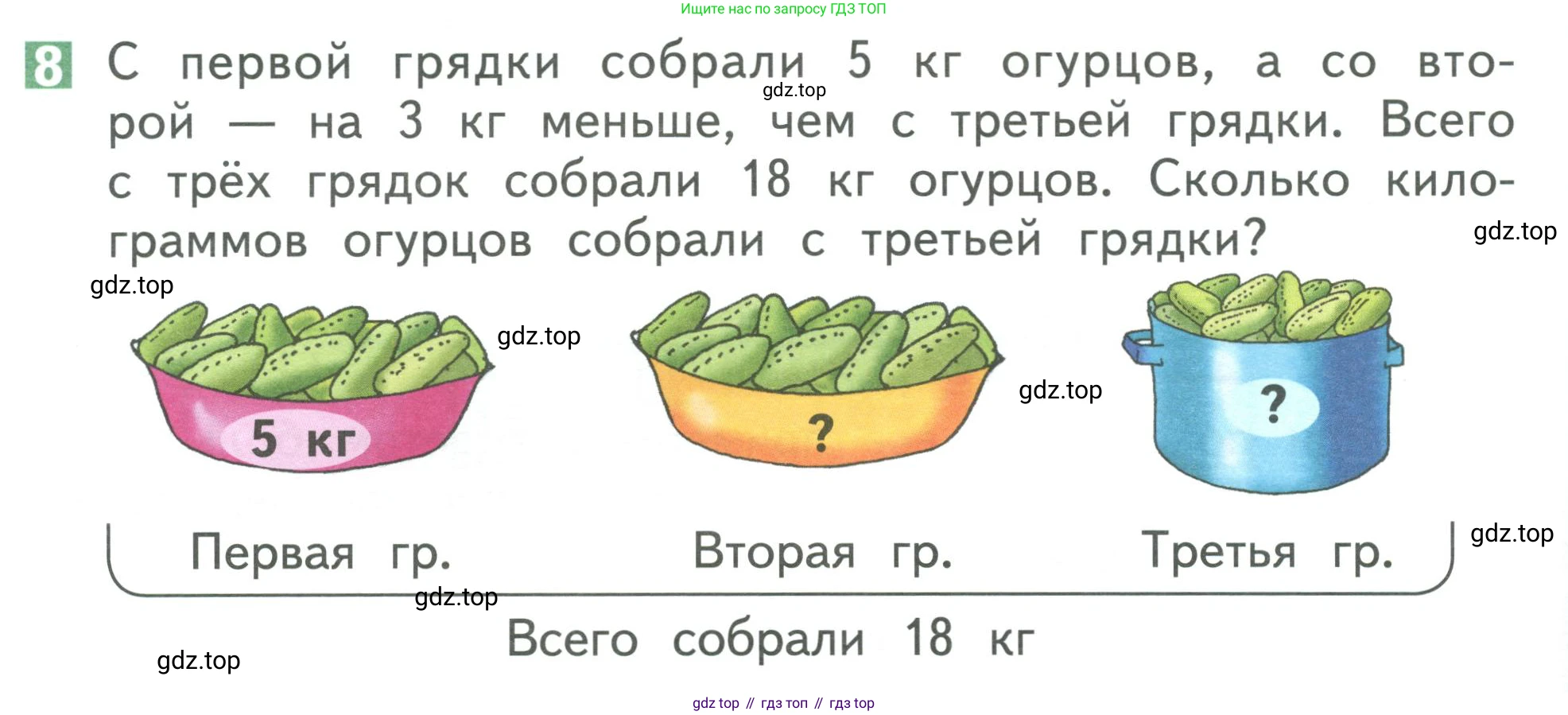 Математика, 1 класс Учебник, авторы: Дорофеев Георгий Владимирович, Миракова Татьяна Николаевна, Бука Татьяна Борисовна, издательство Просвещение, Москва, 2019 - 2022, белого цвета, Часть 2, страница 84, номер 8, Условие 2019-2022
