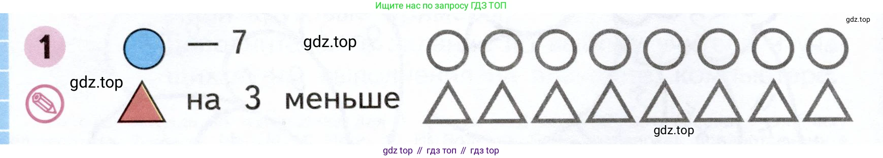 Математика, 1 класс рабочая тетрадь, авторы: Моро Мария Игнатьевна, Волкова Светлана Ивановна, издательство Просвещение, Москва, 2023, белого цвета, Часть 2, страница 4, номер 1, Условие
