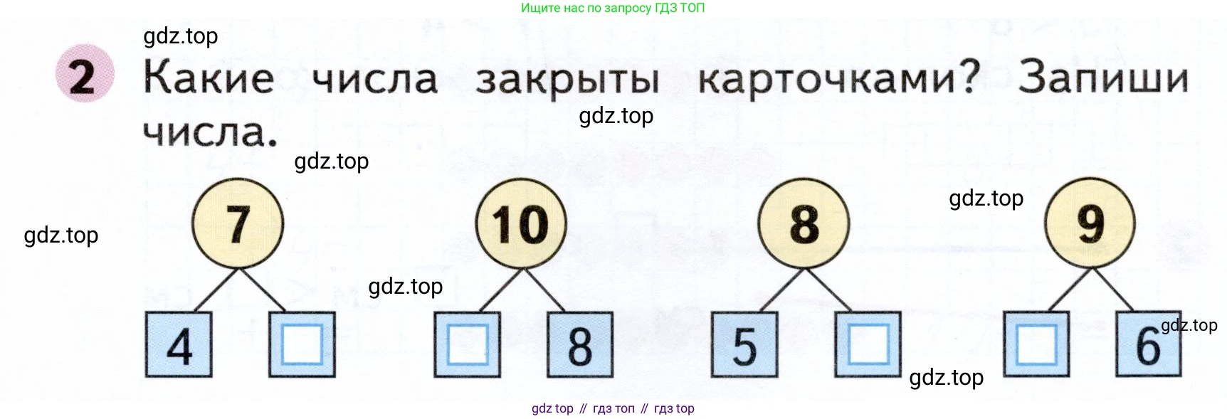 Математика, 1 класс рабочая тетрадь, авторы: Моро Мария Игнатьевна, Волкова Светлана Ивановна, издательство Просвещение, Москва, 2023, белого цвета, Часть 2, страница 5, номер 2, Условие
