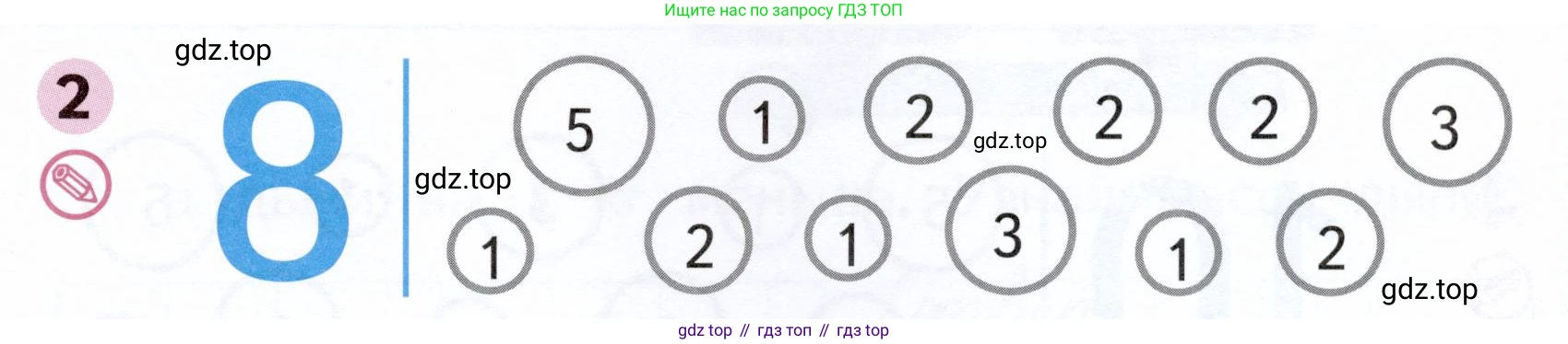 Математика, 1 класс рабочая тетрадь, авторы: Моро Мария Игнатьевна, Волкова Светлана Ивановна, издательство Просвещение, Москва, 2023, белого цвета, Часть 2, страница 19, номер 2, Условие