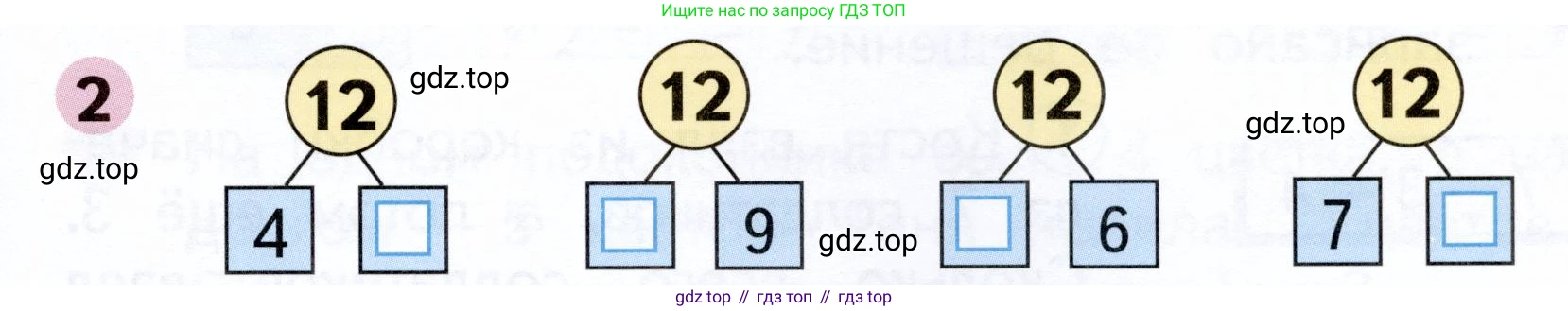 Математика, 1 класс рабочая тетрадь, авторы: Моро Мария Игнатьевна, Волкова Светлана Ивановна, издательство Просвещение, Москва, 2023, белого цвета, Часть 2, страница 35, номер 2, Условие