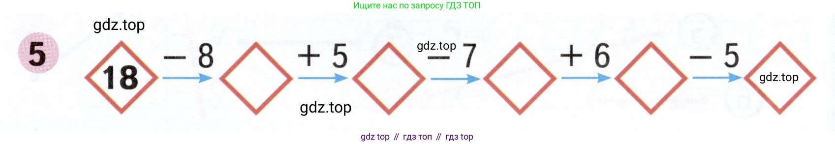 Математика, 1 класс рабочая тетрадь, авторы: Моро Мария Игнатьевна, Волкова Светлана Ивановна, издательство Просвещение, Москва, 2023, белого цвета, Часть 2, страница 39, номер 5, Условие