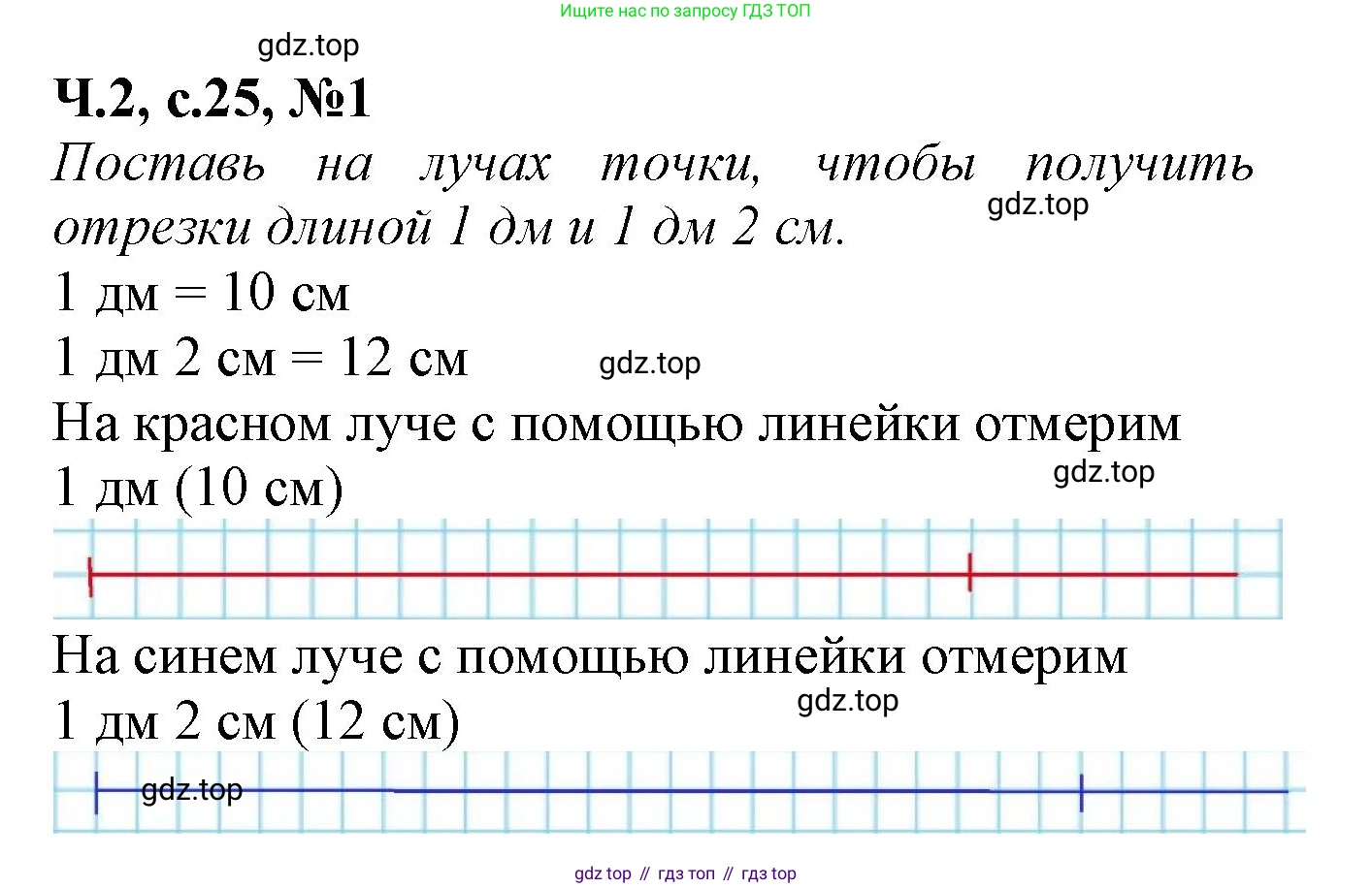 Математика, 1 класс рабочая тетрадь, авторы: Моро Мария Игнатьевна, Волкова Светлана Ивановна, издательство Просвещение, Москва, 2023, белого цвета, Часть 2, страница 25, номер 1, Решение