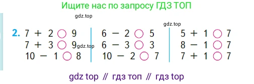 ГДЗ Математика, 1 класс Учебник, авторы: Моро Мария Игнатьевна, Волкова Светлана Ивановна, Степанова Светлана Вячеславовна, издательство Просвещение, Москва, 2023, белого цвета, Часть 1, страница 104, номер 2, Условие